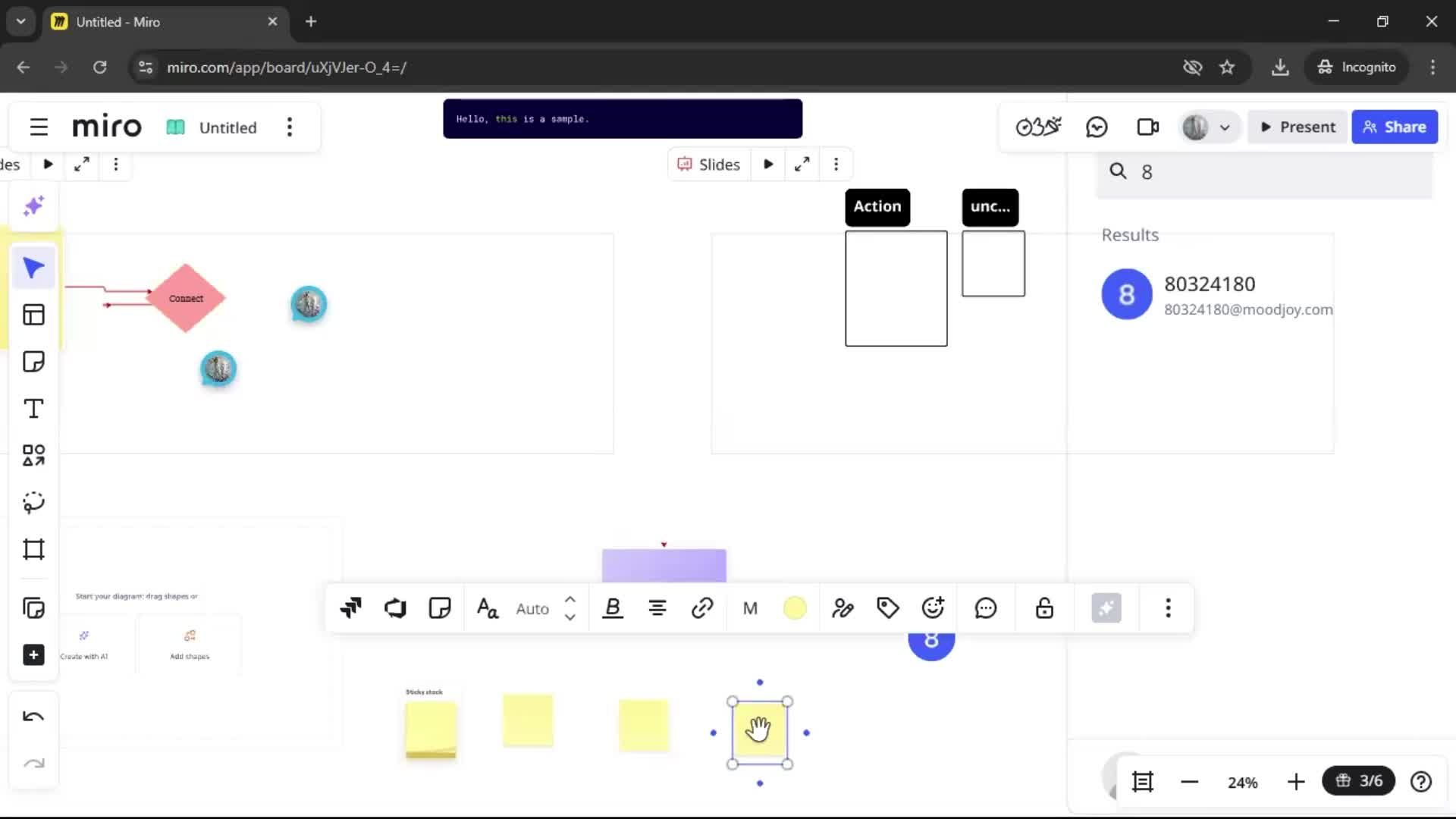 Creating a flowchart screenshot