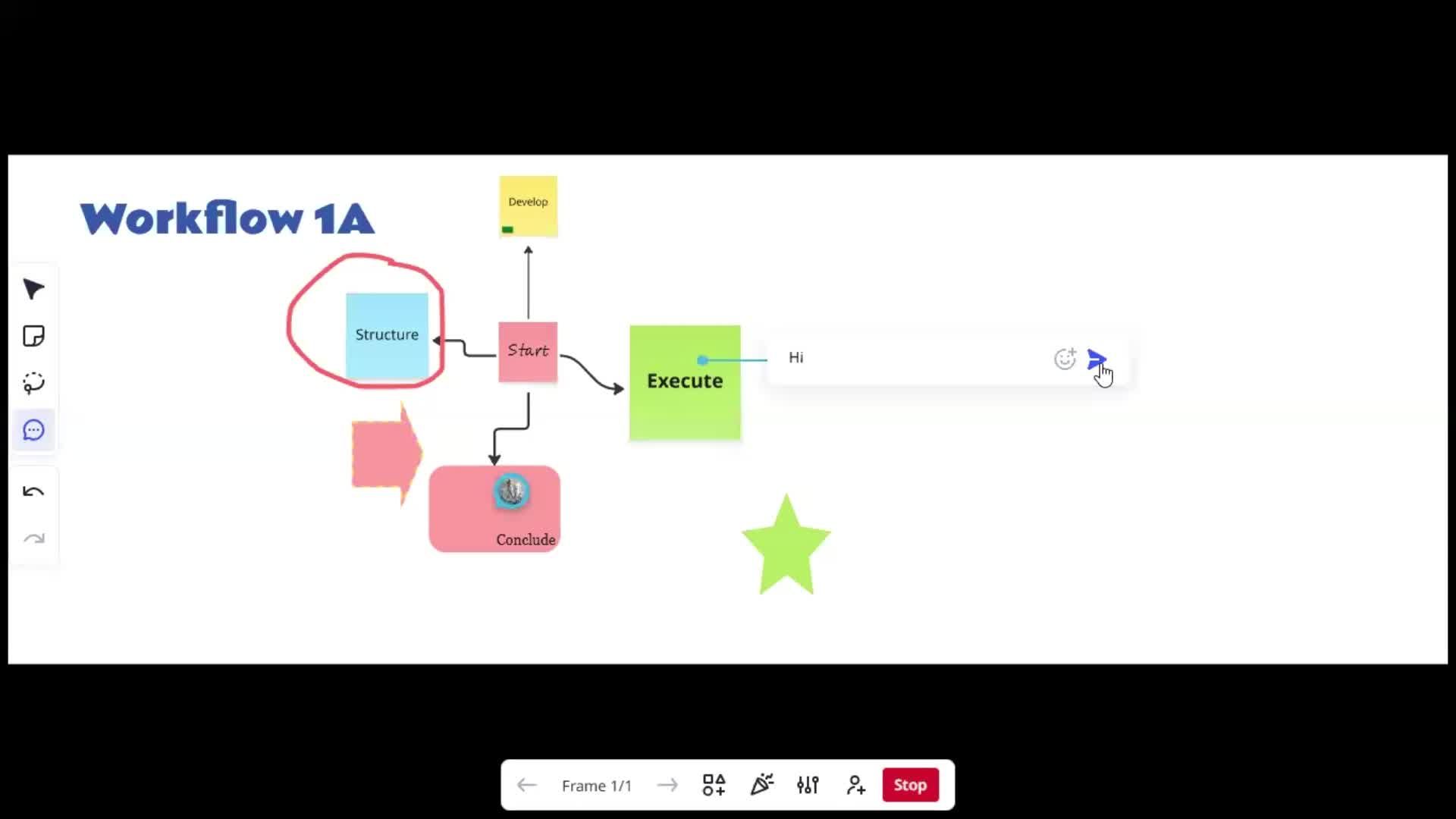 Creating a flowchart screenshot