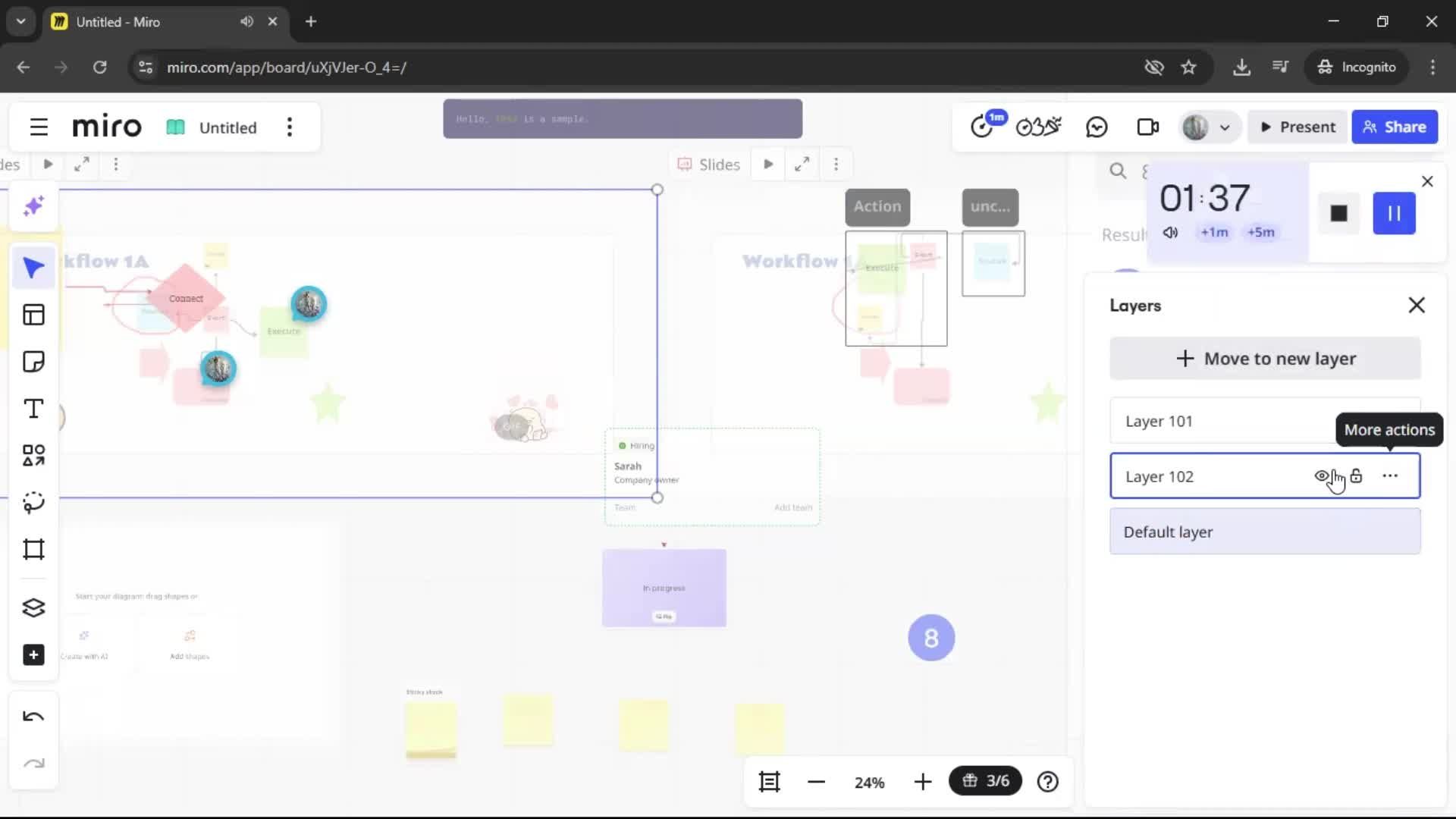 Creating a flowchart screenshot