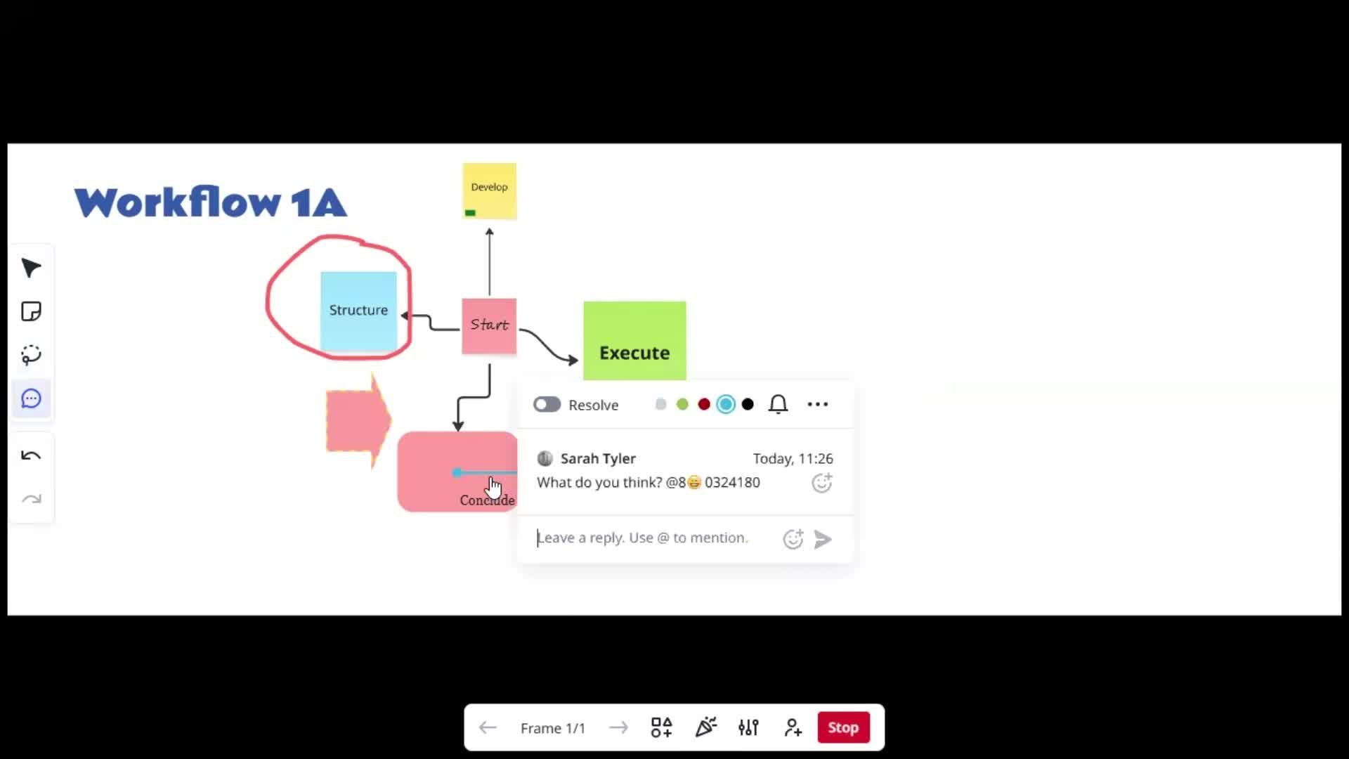 Creating a flowchart screenshot
