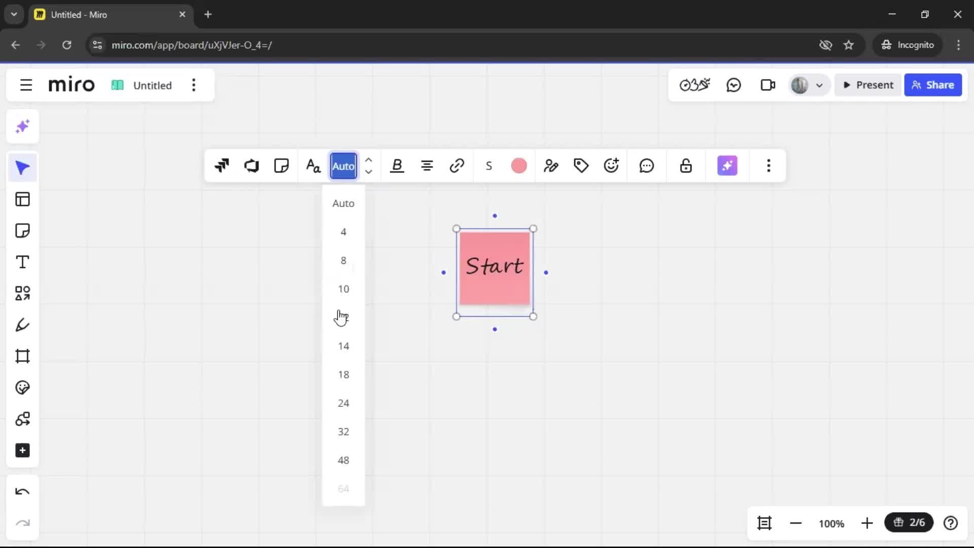 Creating a flowchart screenshot