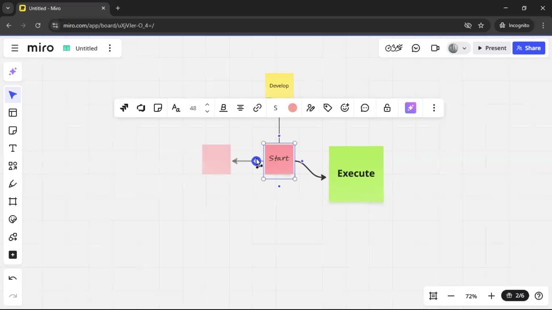 Creating a flowchart screenshot