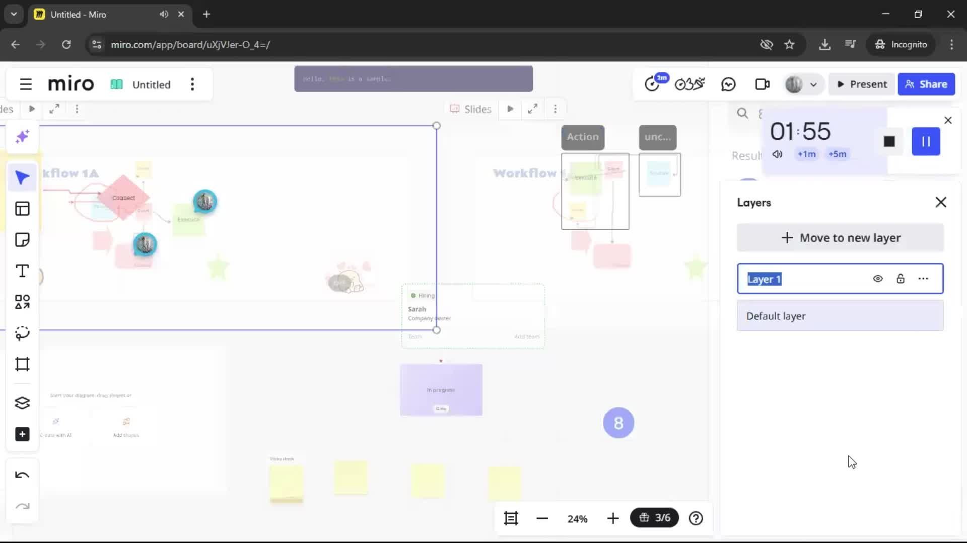Creating a flowchart screenshot