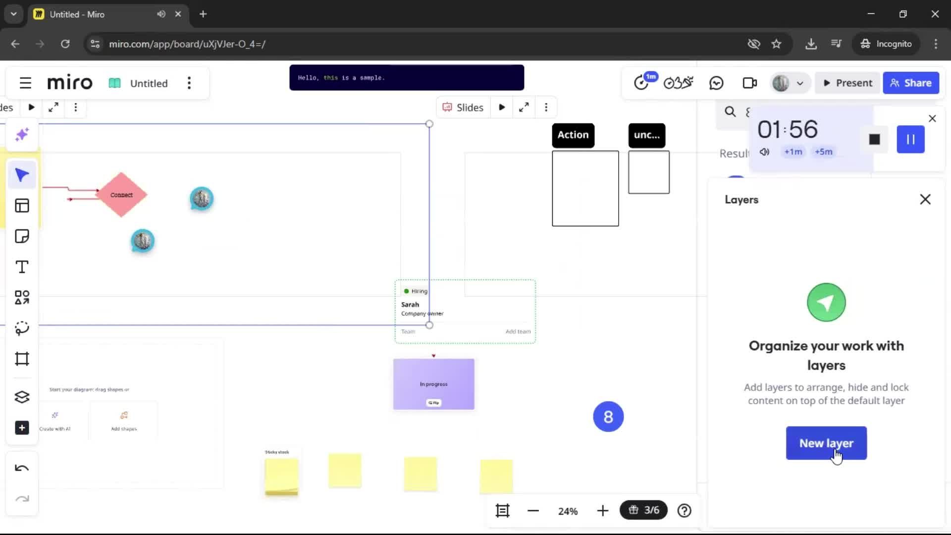 Creating a flowchart screenshot