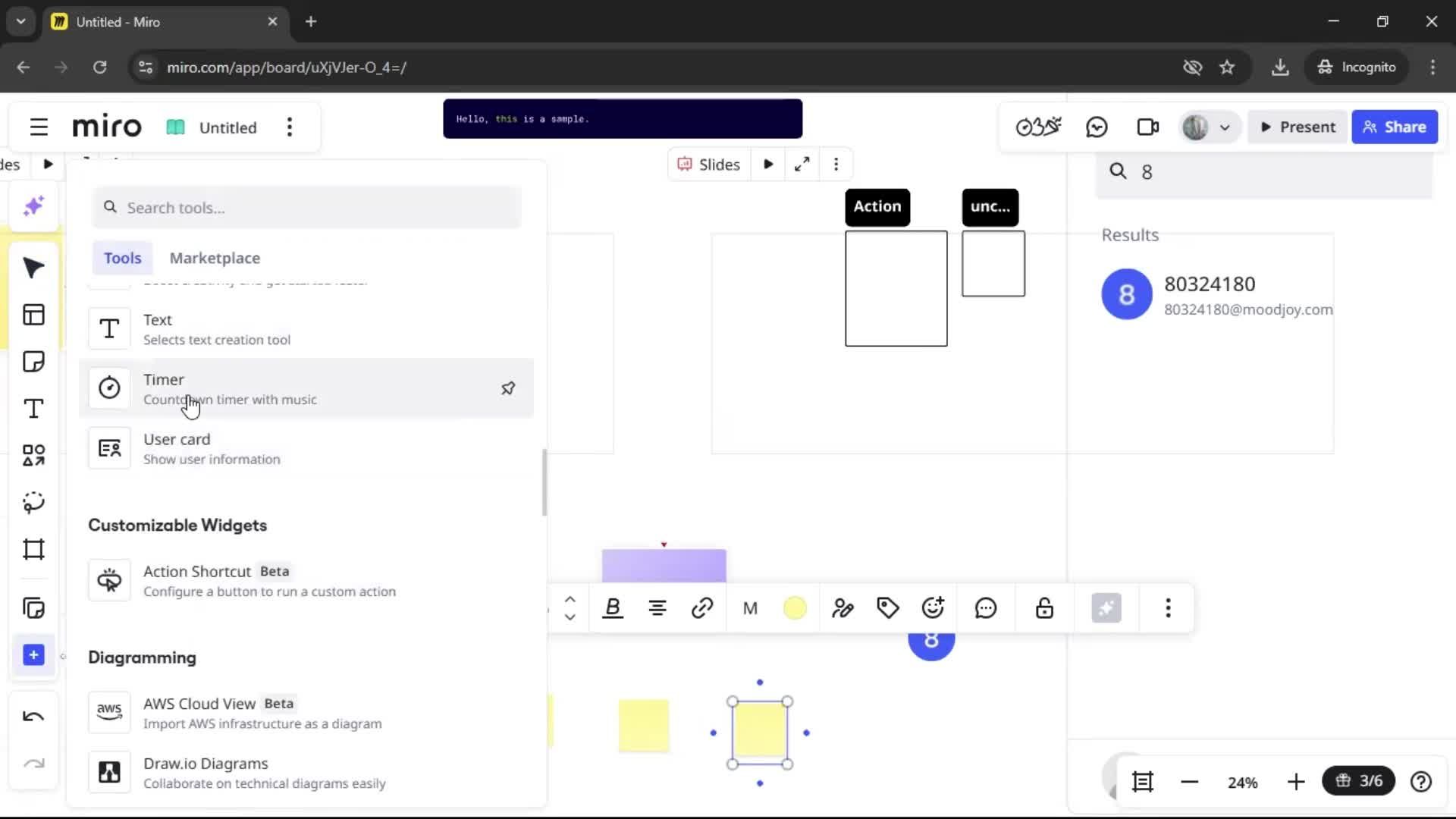 Creating a flowchart screenshot