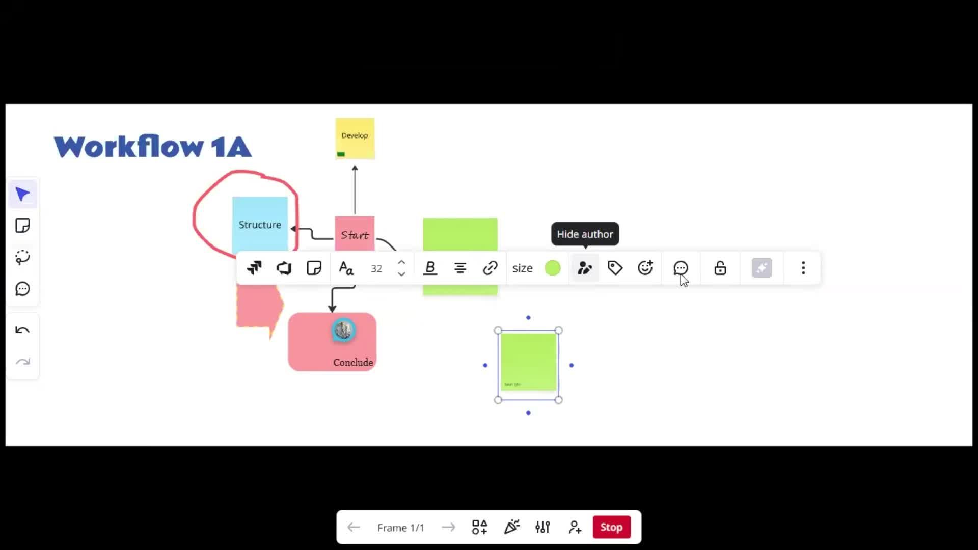 Creating a flowchart screenshot