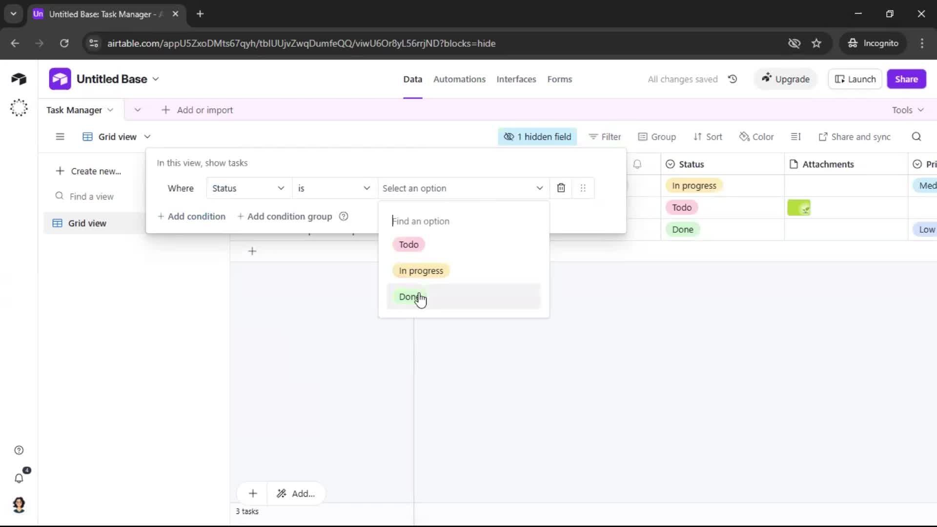 Creating a workspace screenshot