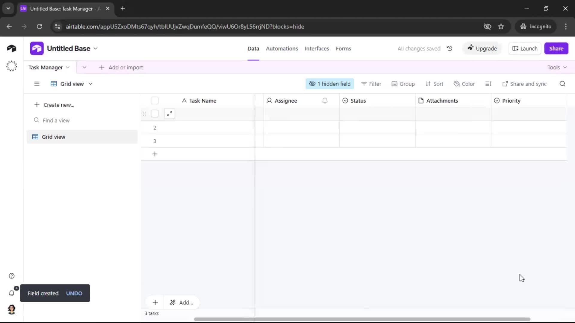 Creating a workspace screenshot