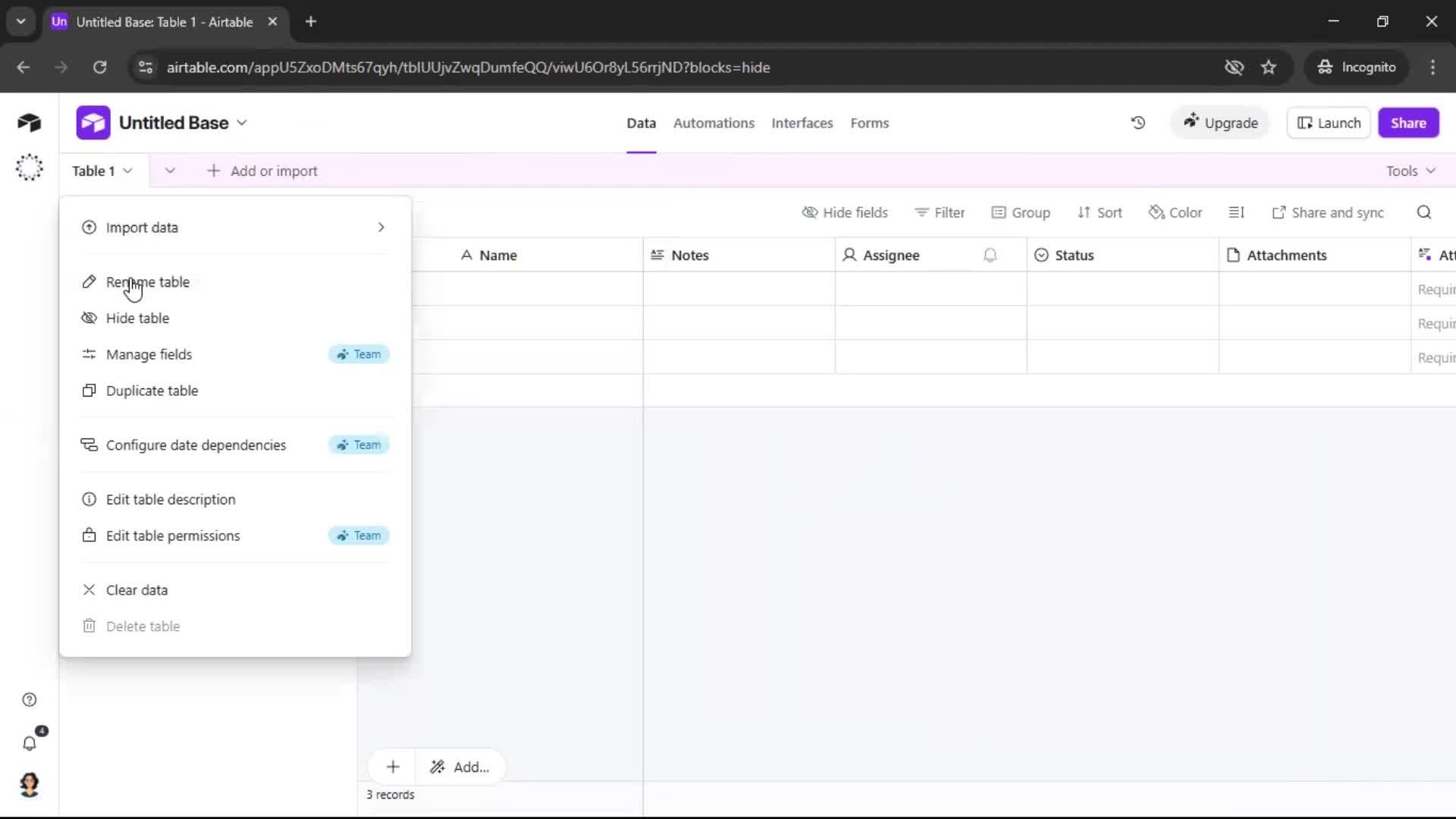 Creating a workspace screenshot