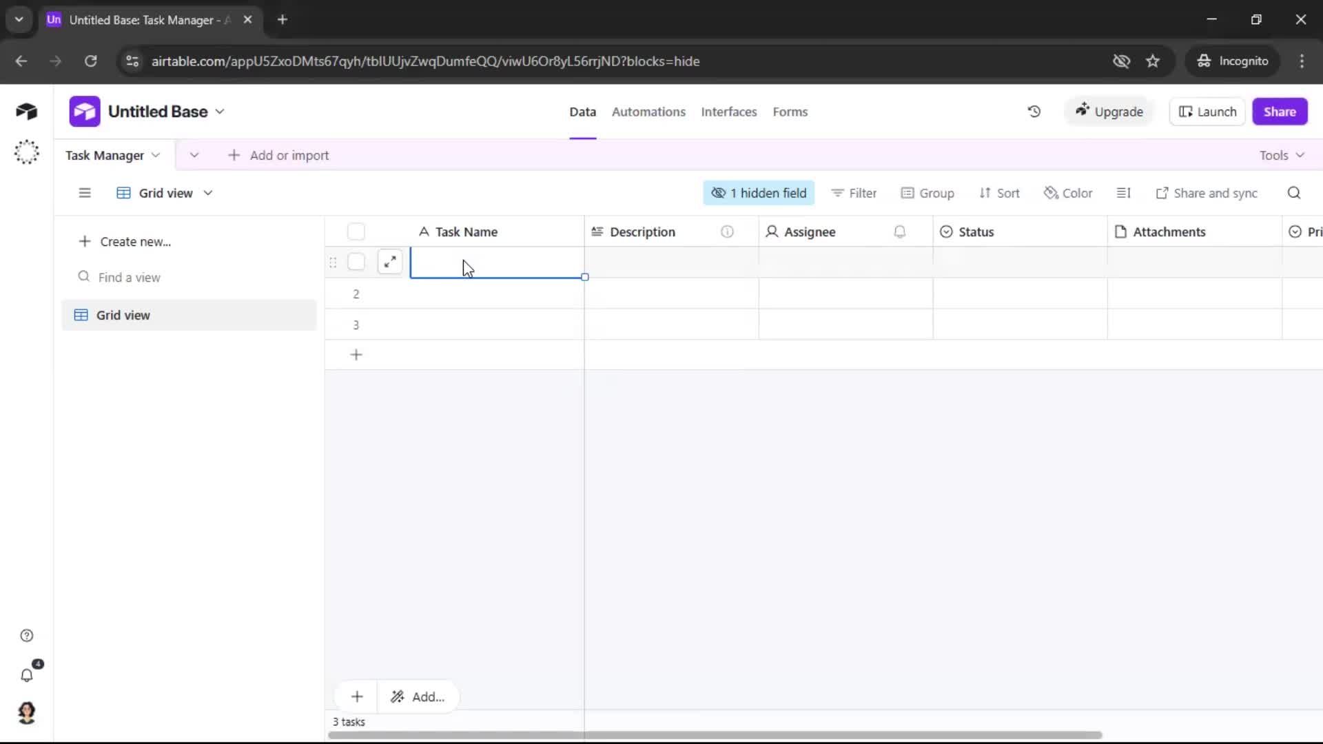 Creating a workspace screenshot