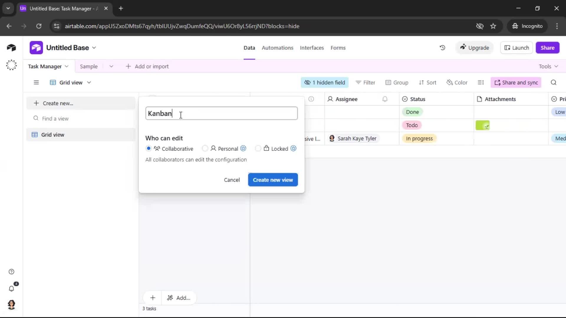 Creating a workspace screenshot
