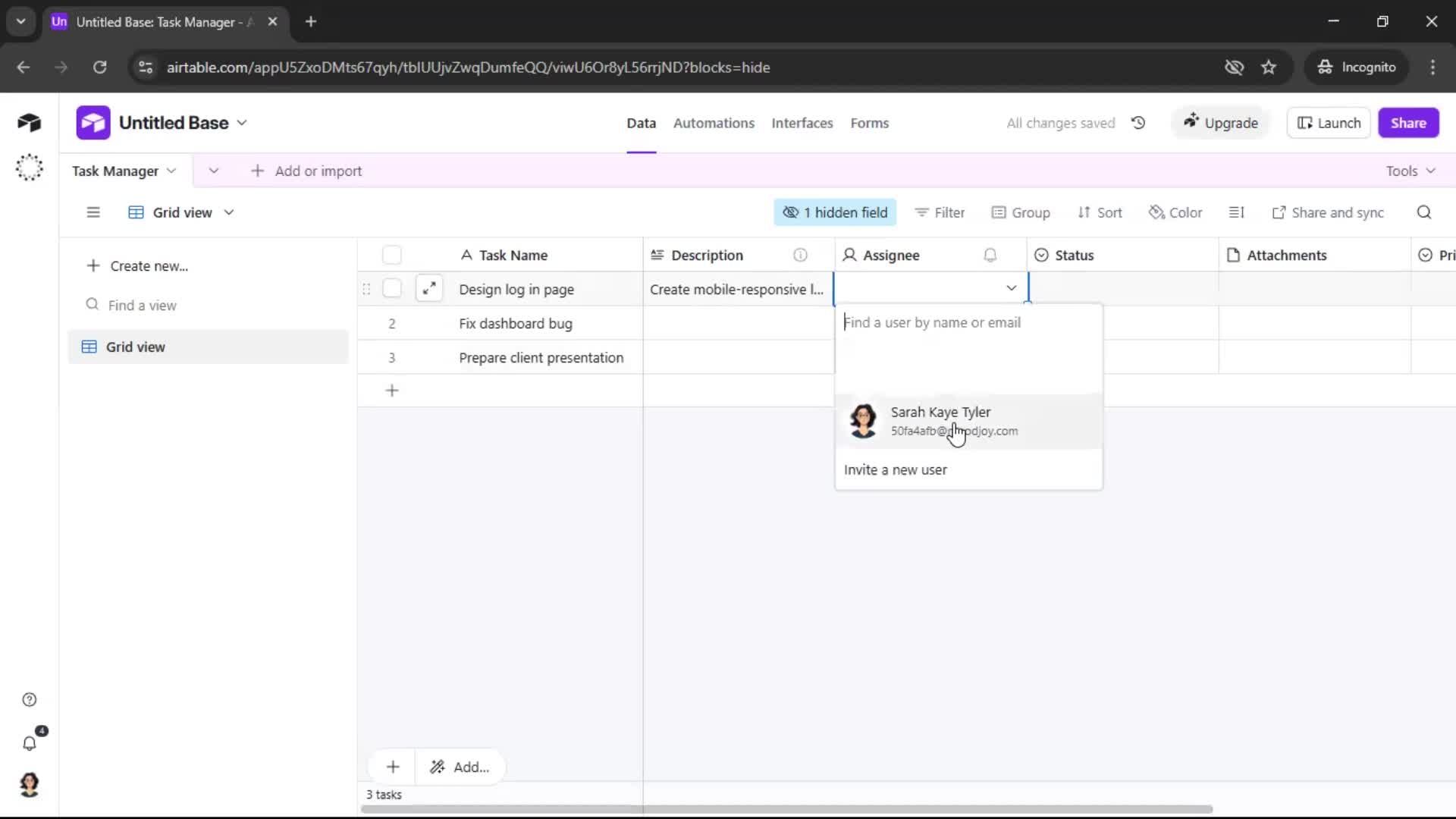 Creating a workspace screenshot