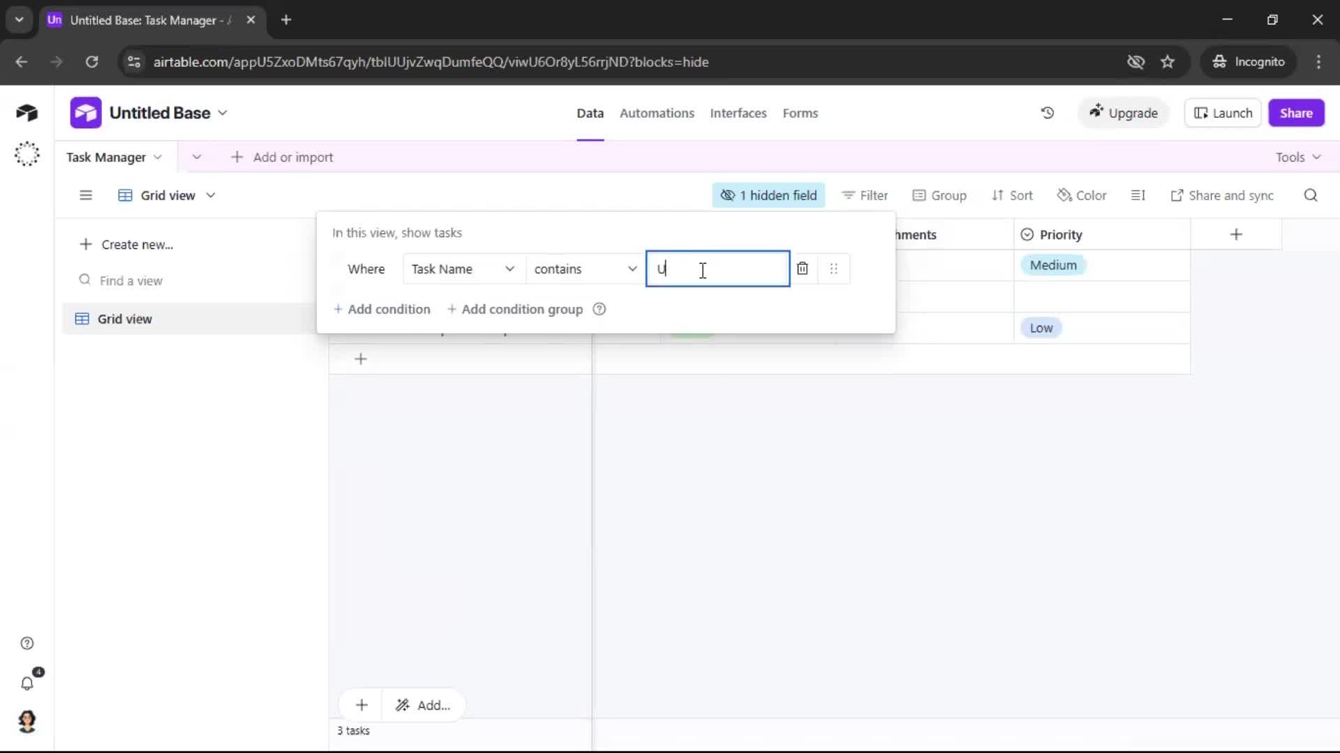 Creating a workspace screenshot