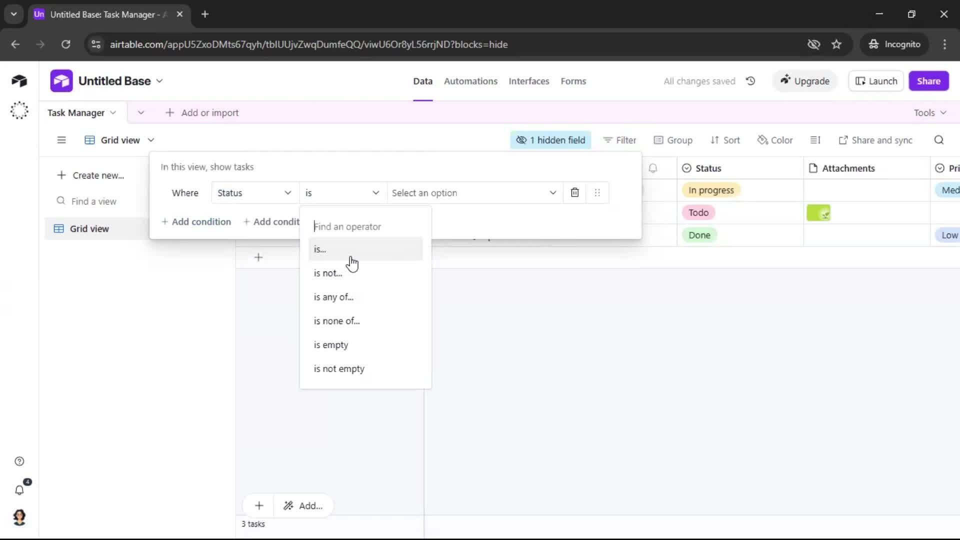 Creating a workspace screenshot