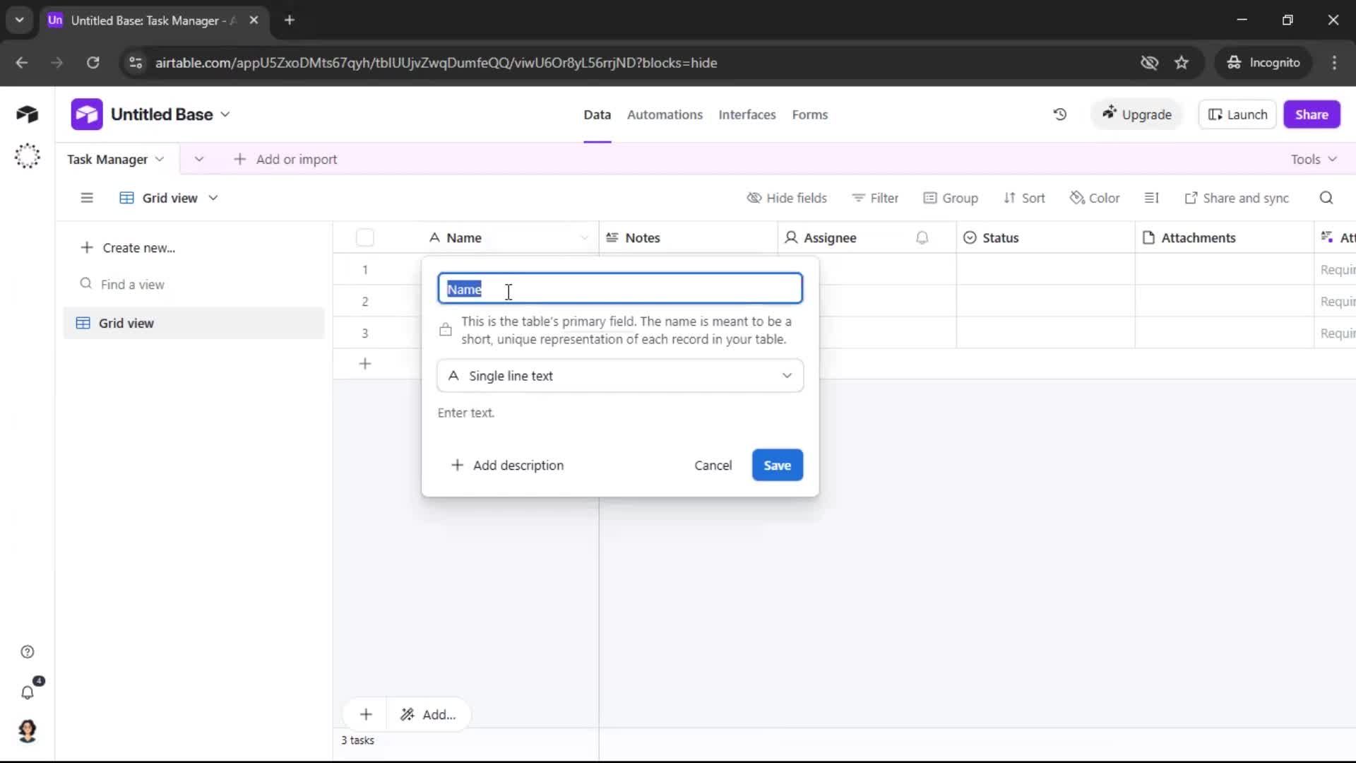 Creating a workspace screenshot