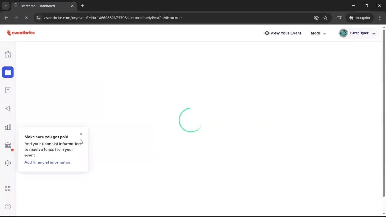 Creating an Event with AI screenshot