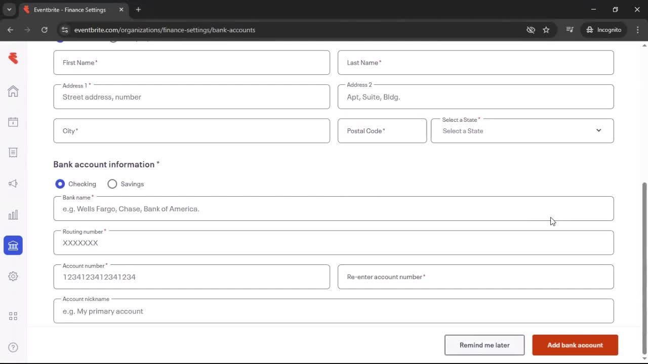 Creating an Event with AI screenshot