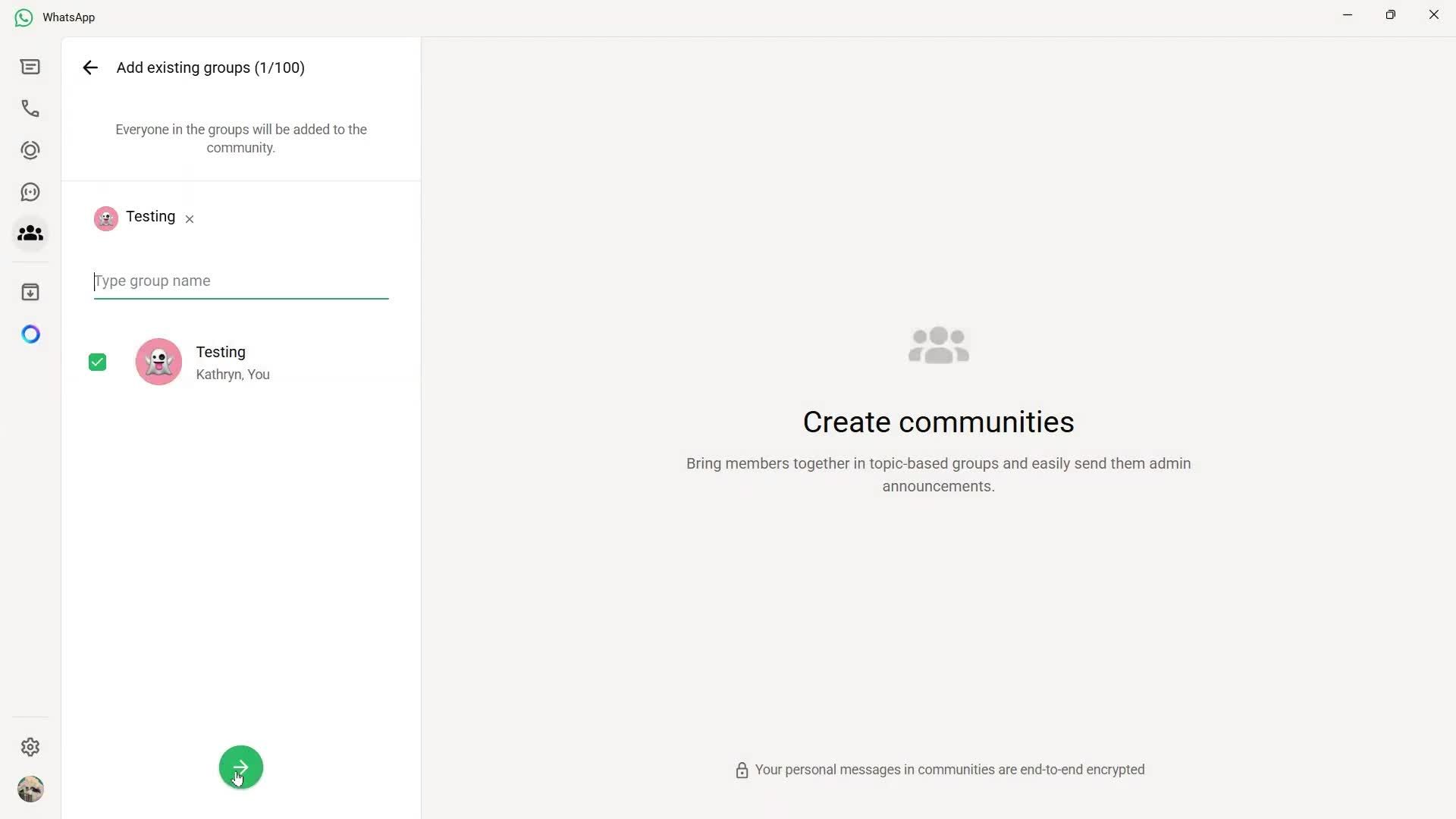 Creating a community screenshot