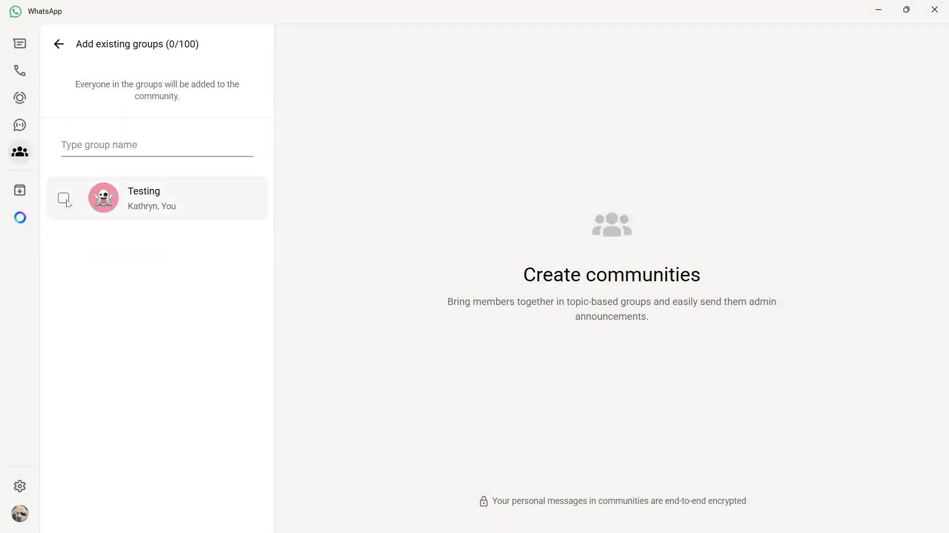 Creating a community screenshot