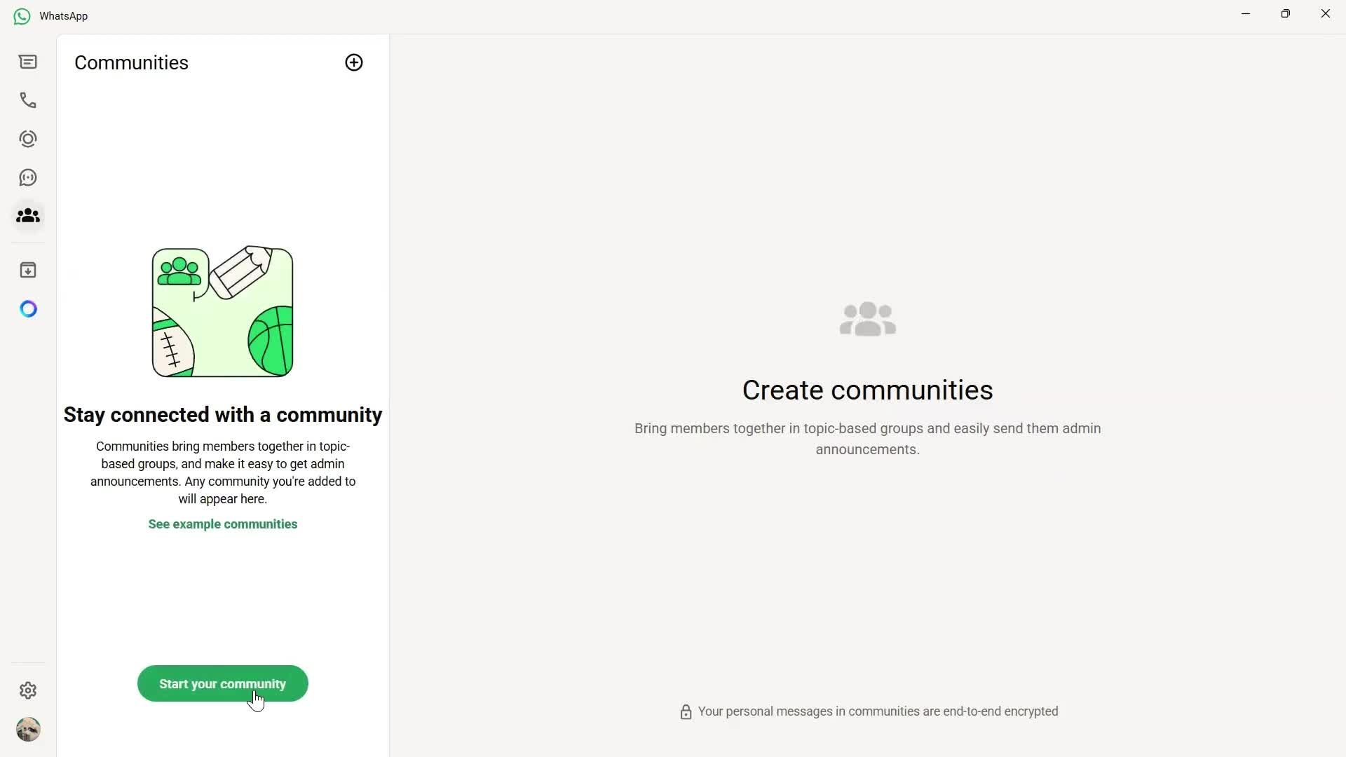 Creating a community screenshot