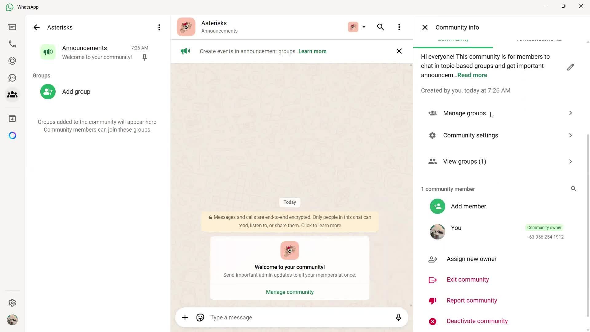 Creating a community screenshot