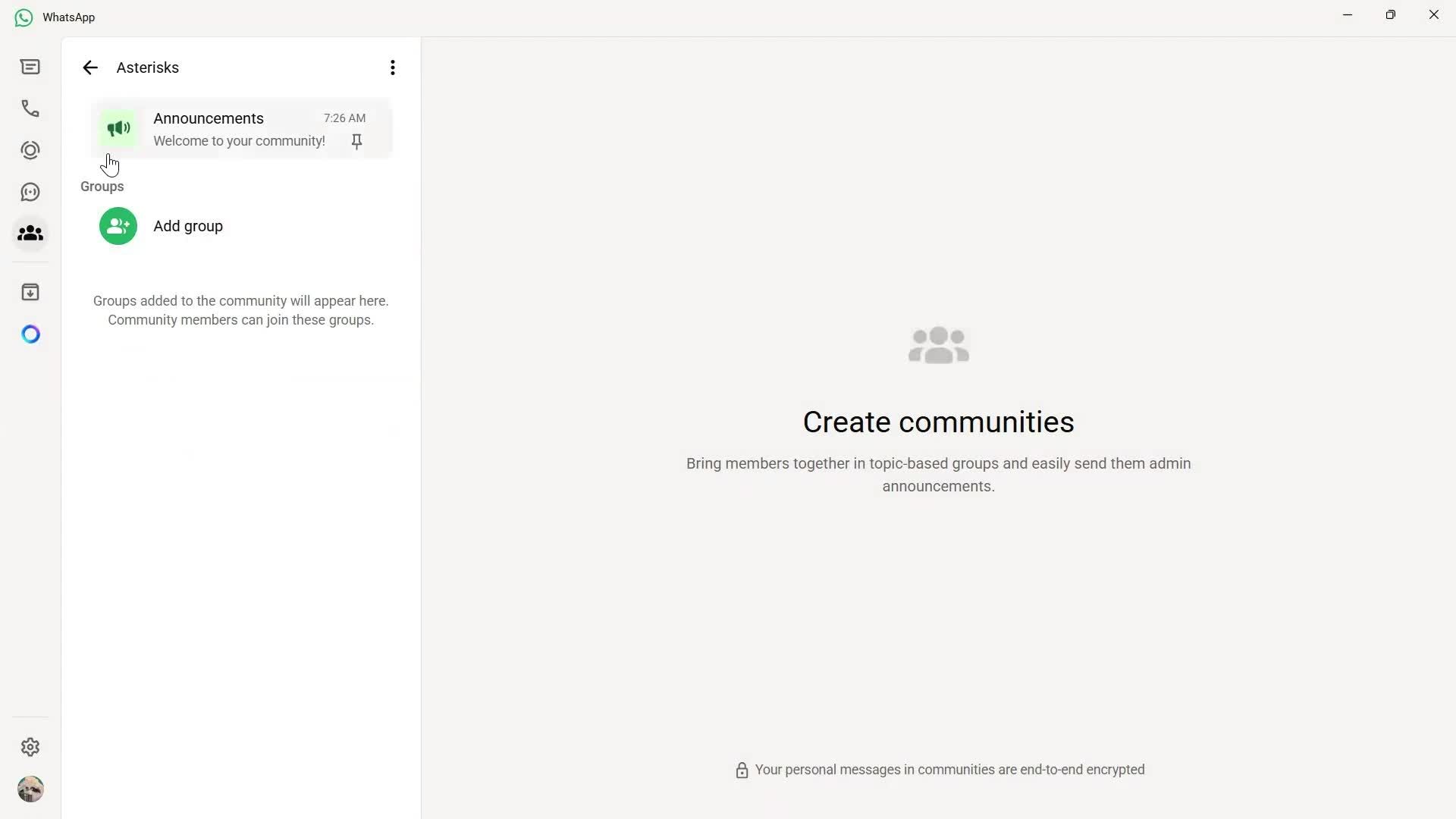 Creating a community screenshot