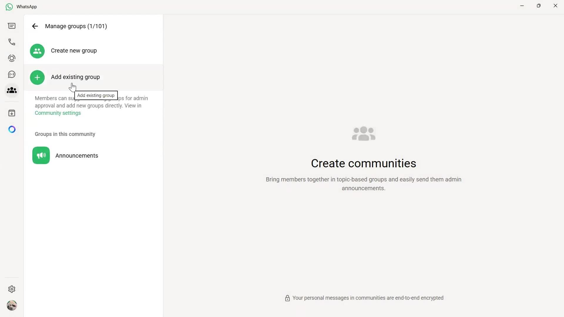 Creating a community screenshot