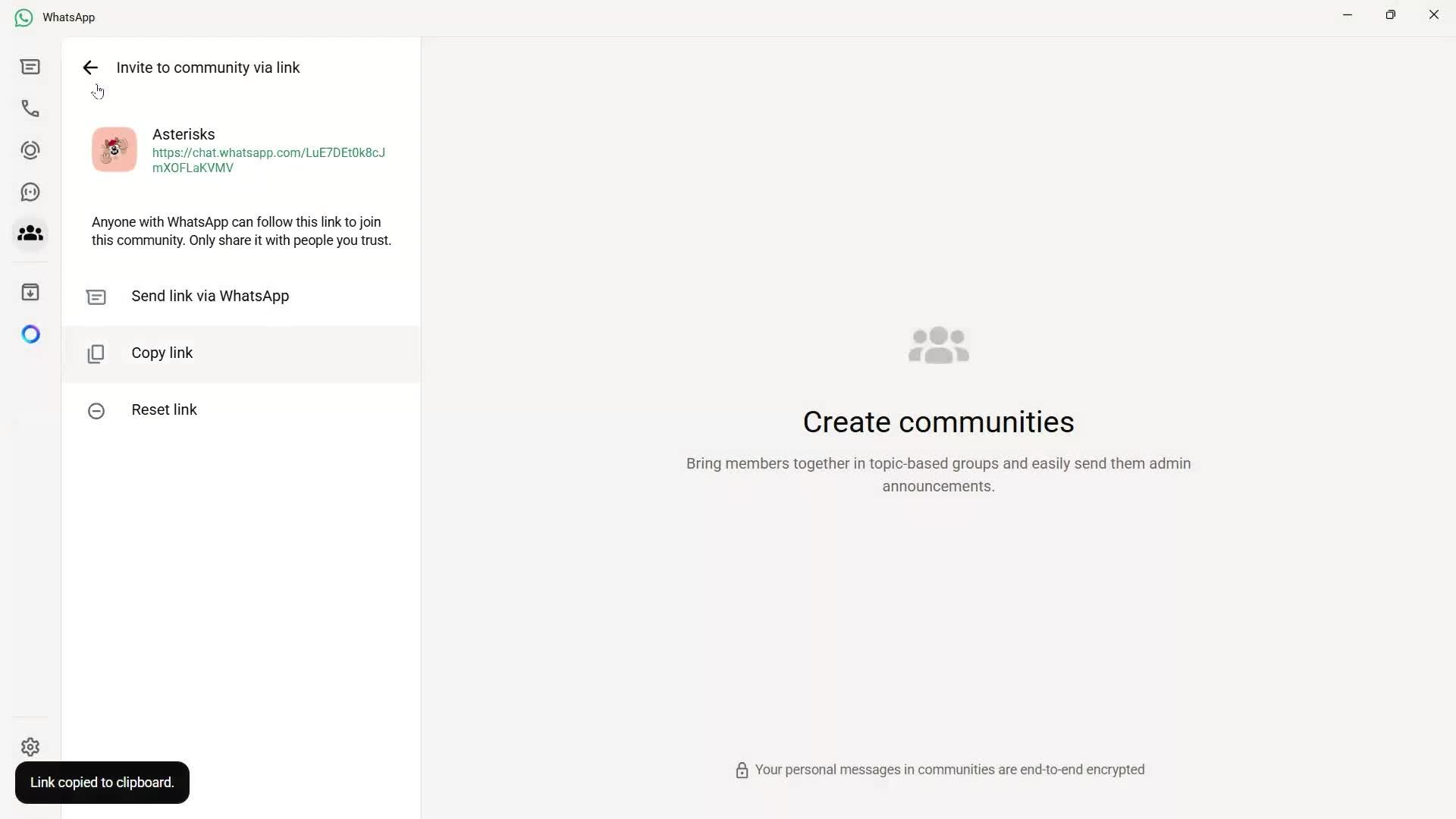 Creating a community screenshot