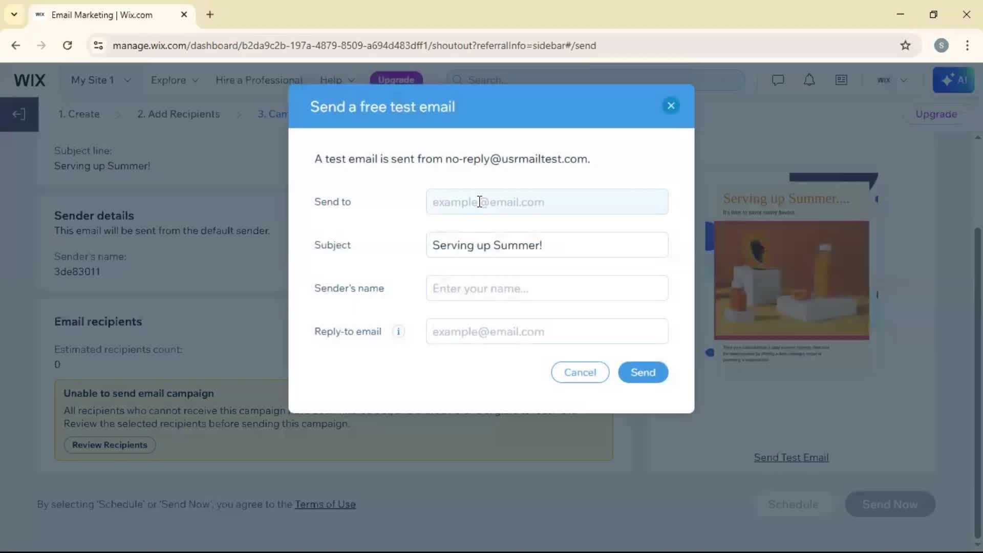Creating an email campaign on Wix video thumbnail
