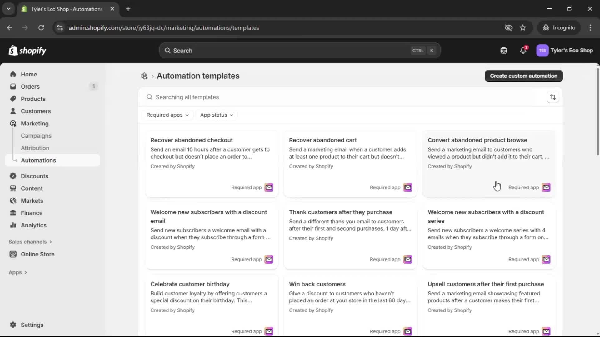 Creating an email campaign on Shopify video thumbnail