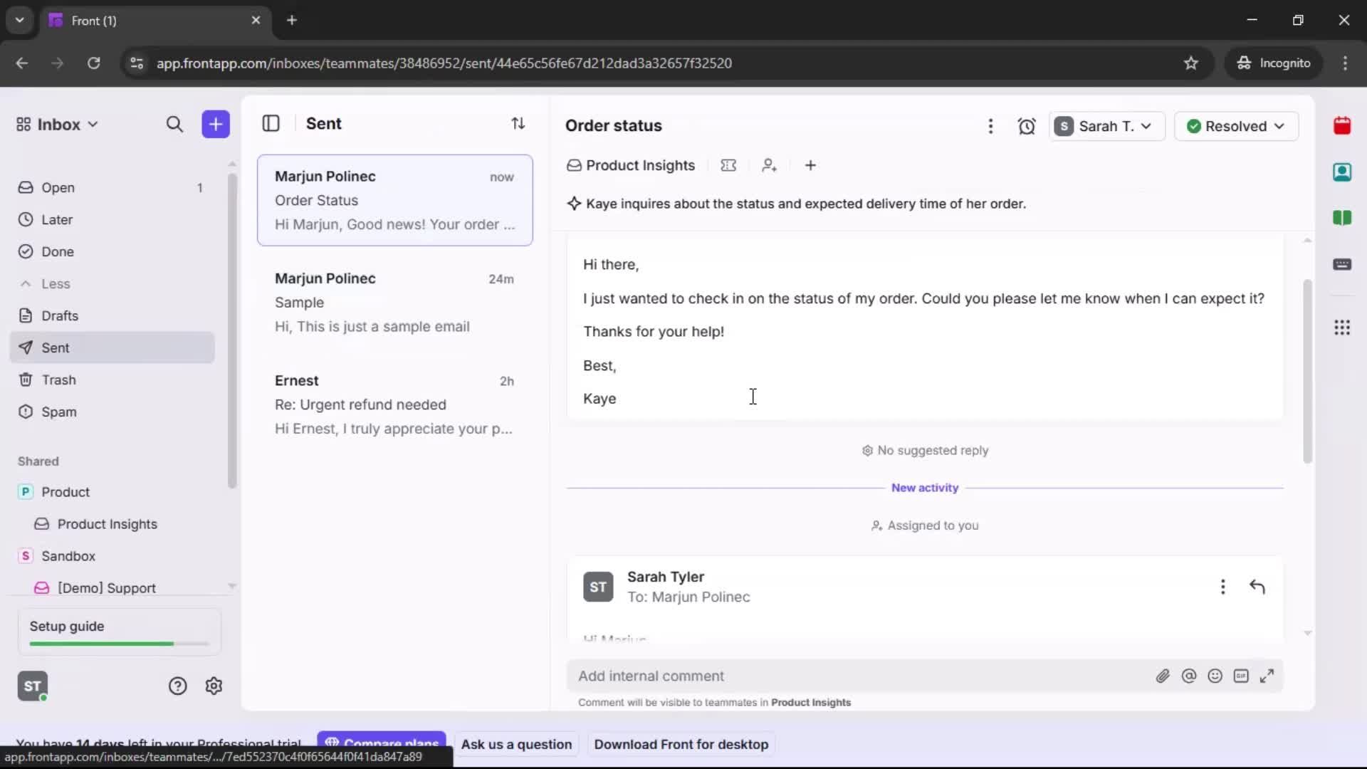 Creating a template screenshot