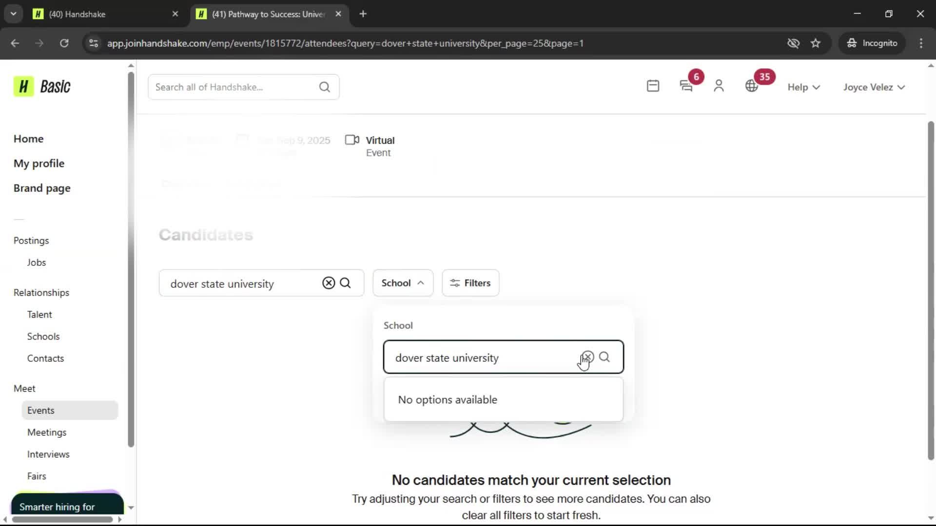 Creating an event screenshot