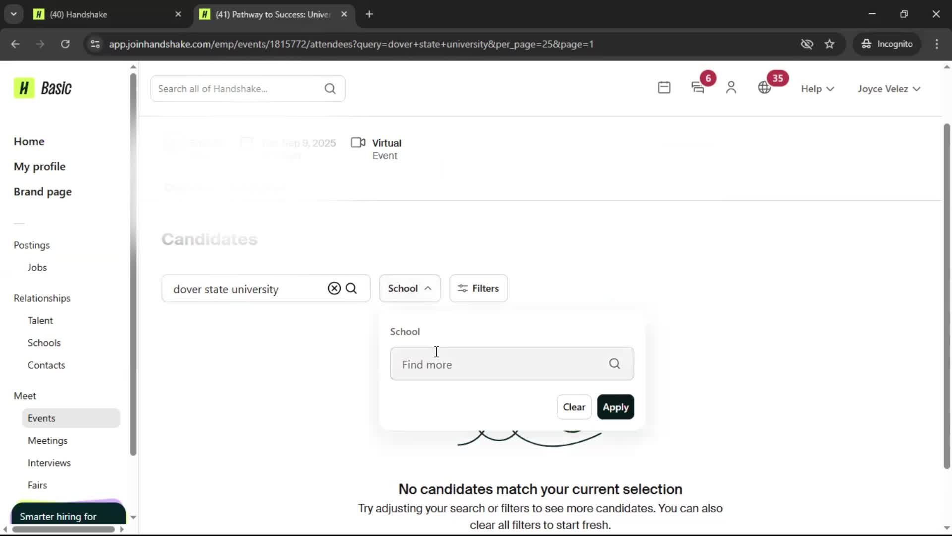 Creating an event screenshot