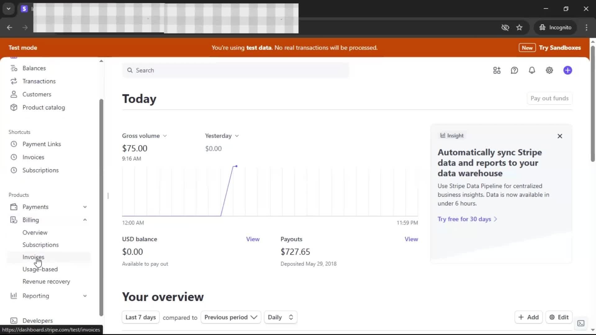 Creating an invoice on Stripe video thumbnail