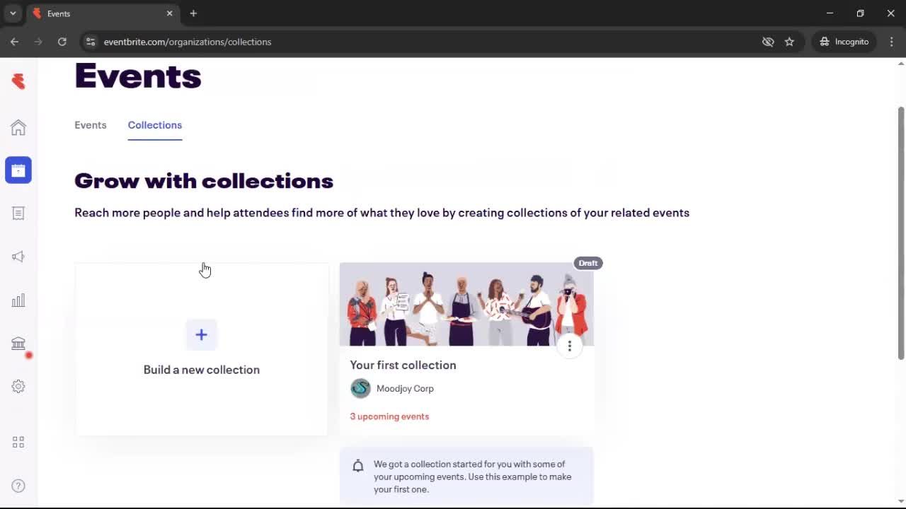 Creating a collection screenshot