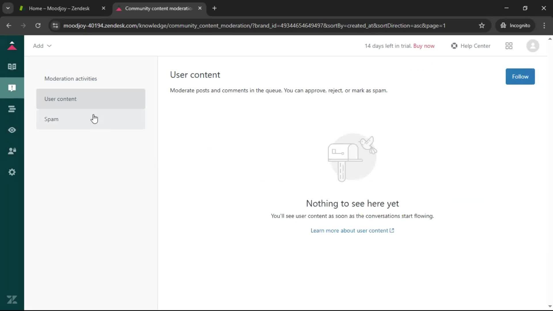 Creating a support article screenshot