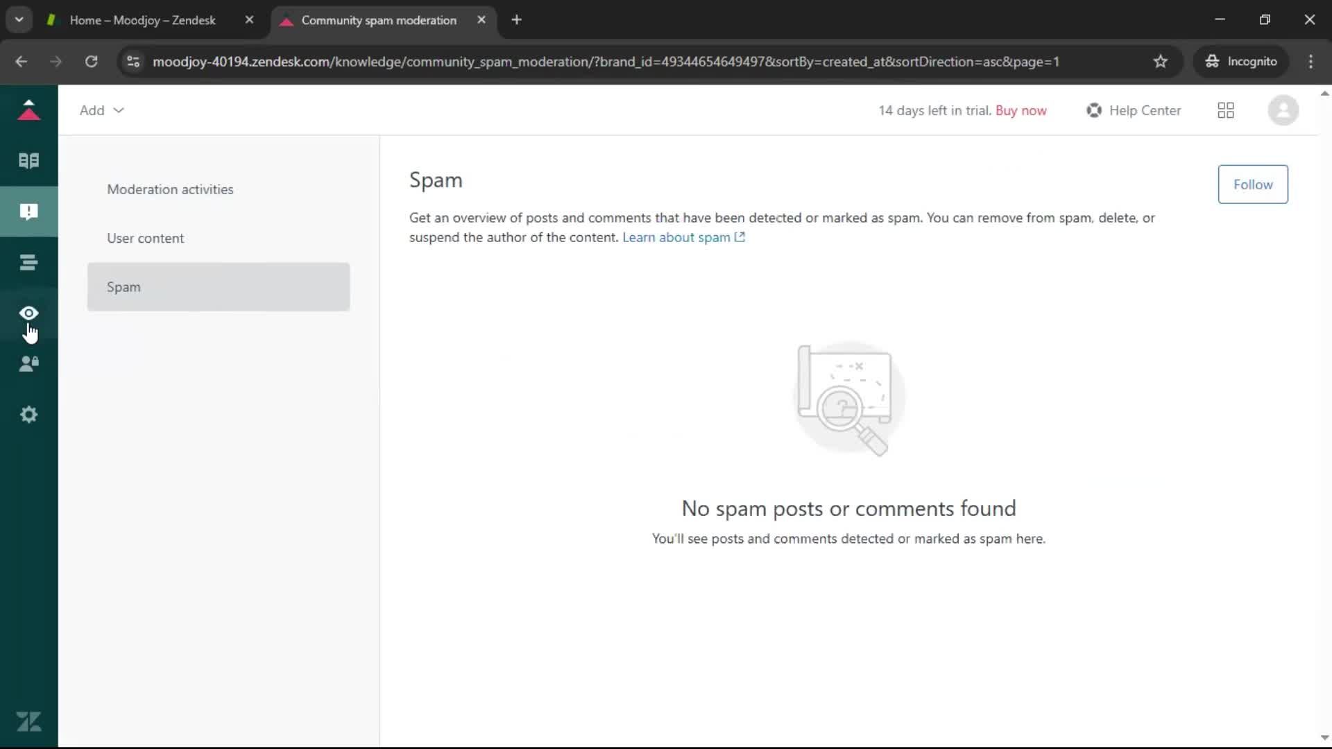 Creating a support article screenshot