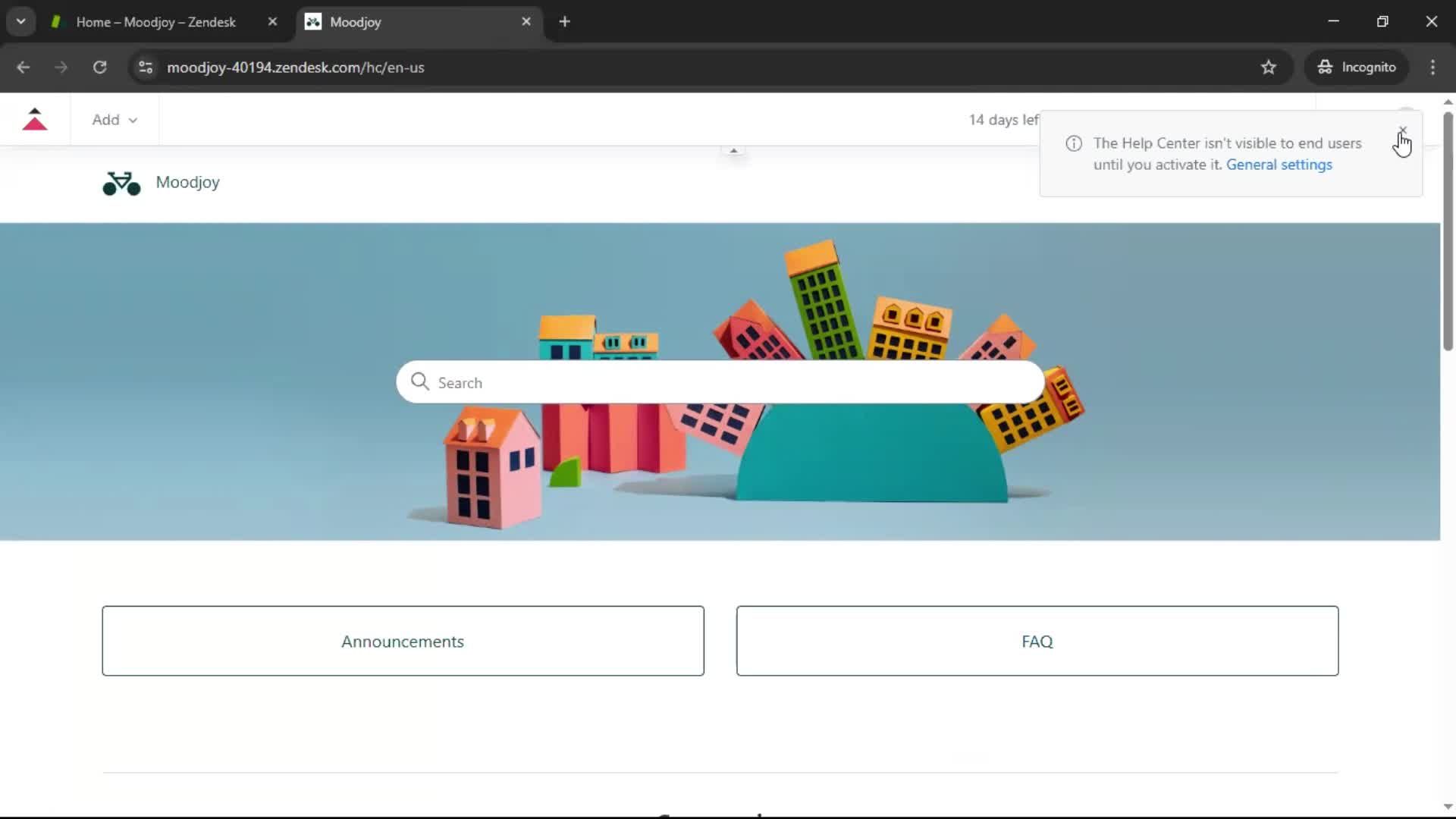 Creating a support article screenshot