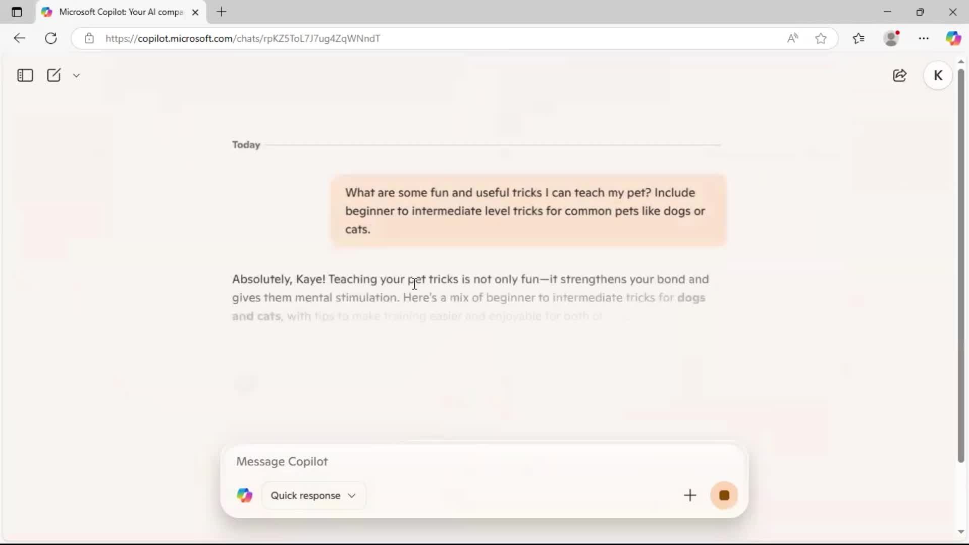 Creating topic from an example screenshot
