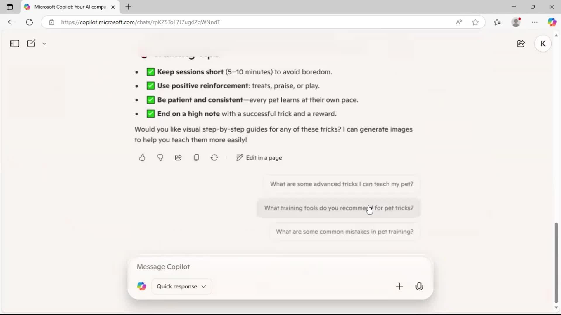 Creating topic from an example screenshot