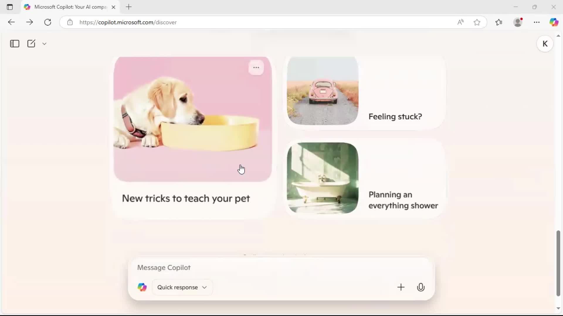 Creating topic from an example screenshot