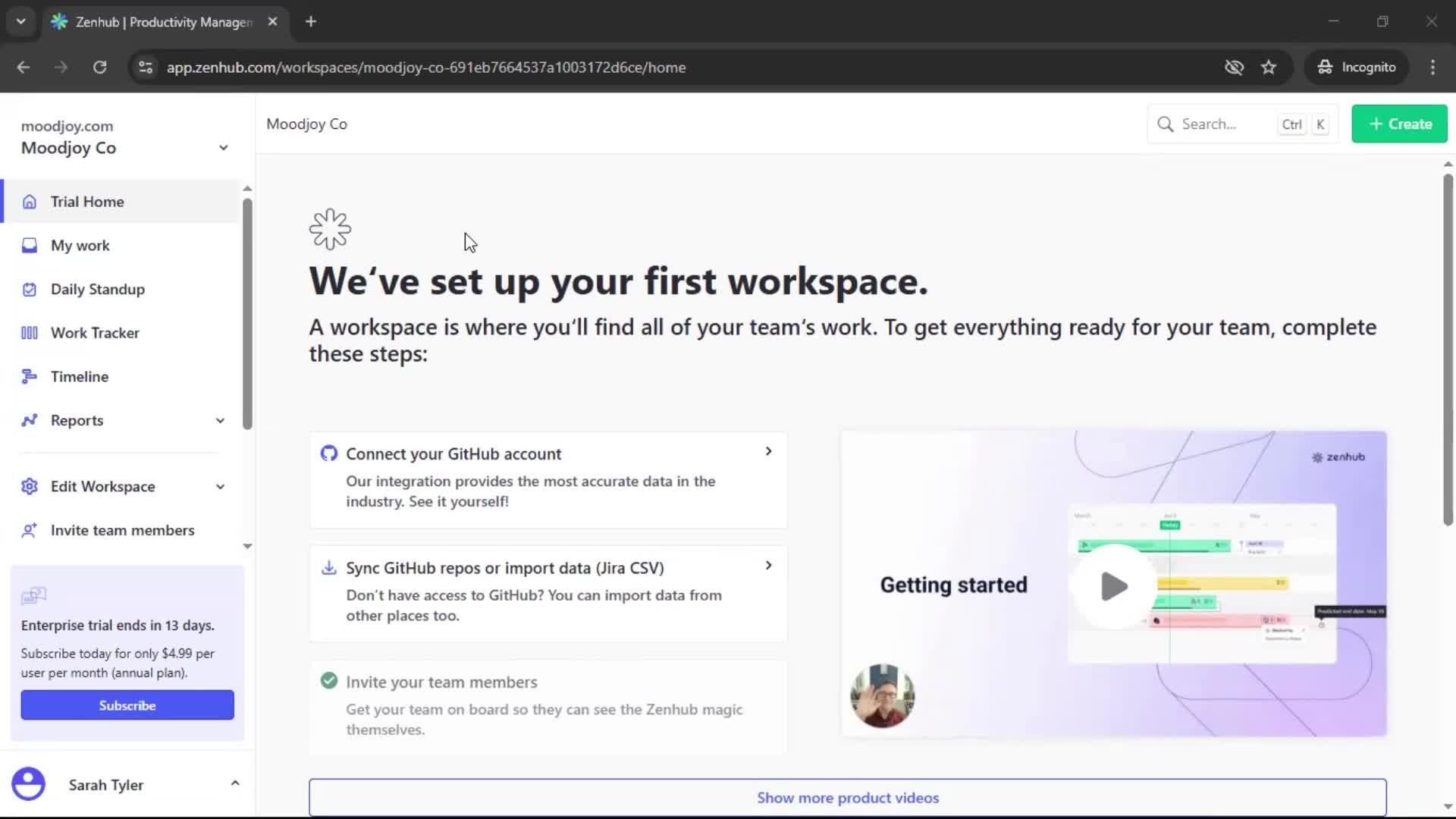 Creating a workspace screenshot