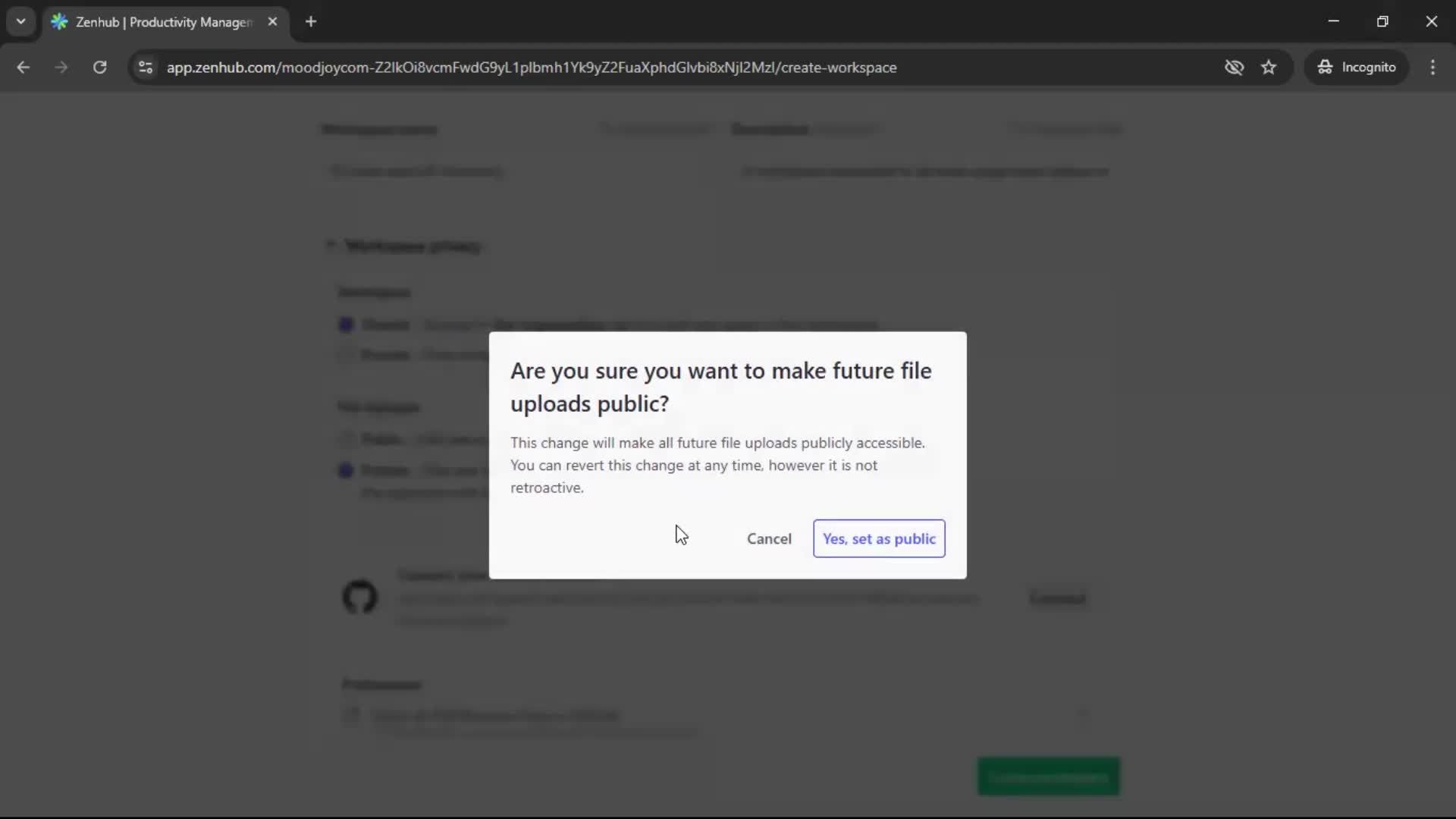 Creating a workspace screenshot