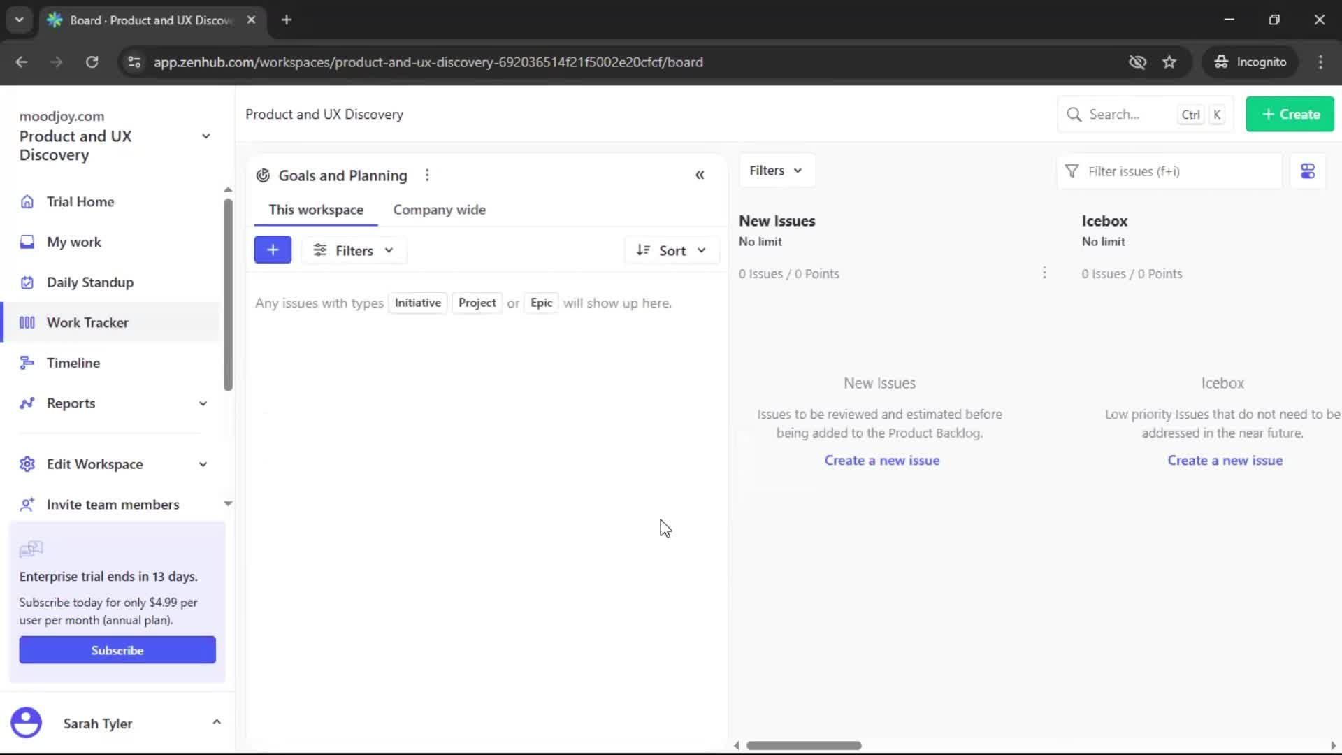 Creating a workspace screenshot