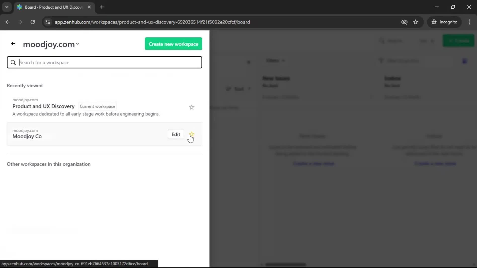 Creating a workspace screenshot