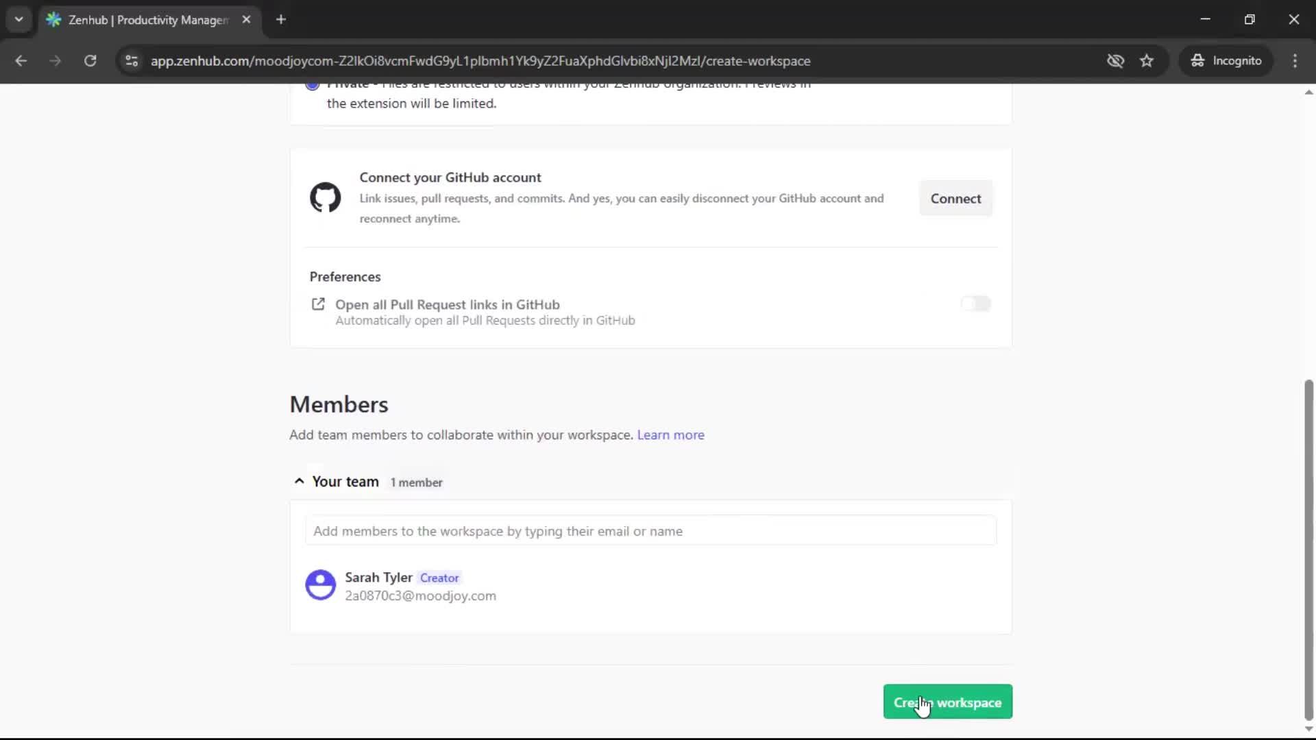 Creating a workspace screenshot