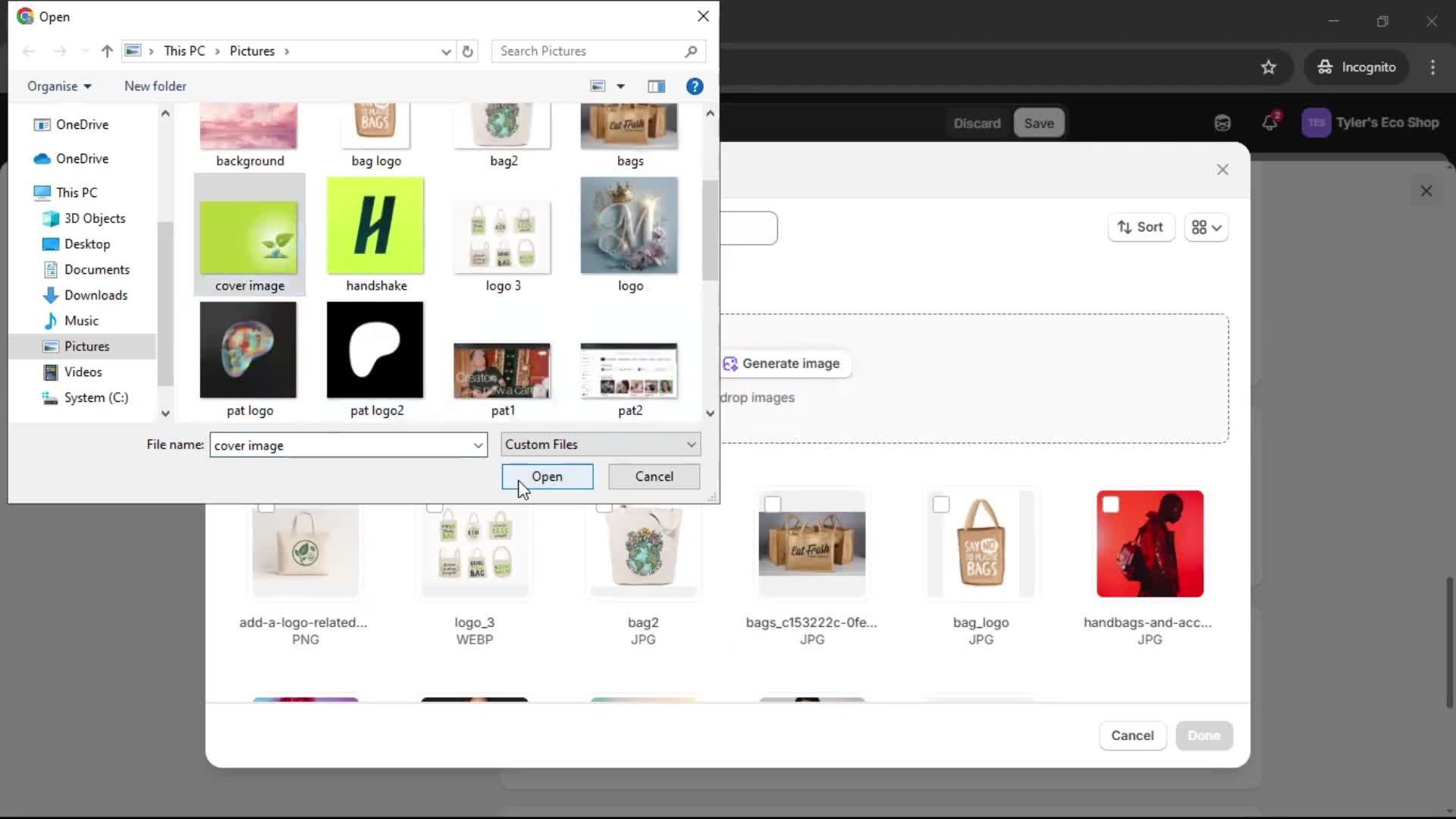 Customization settings screenshot