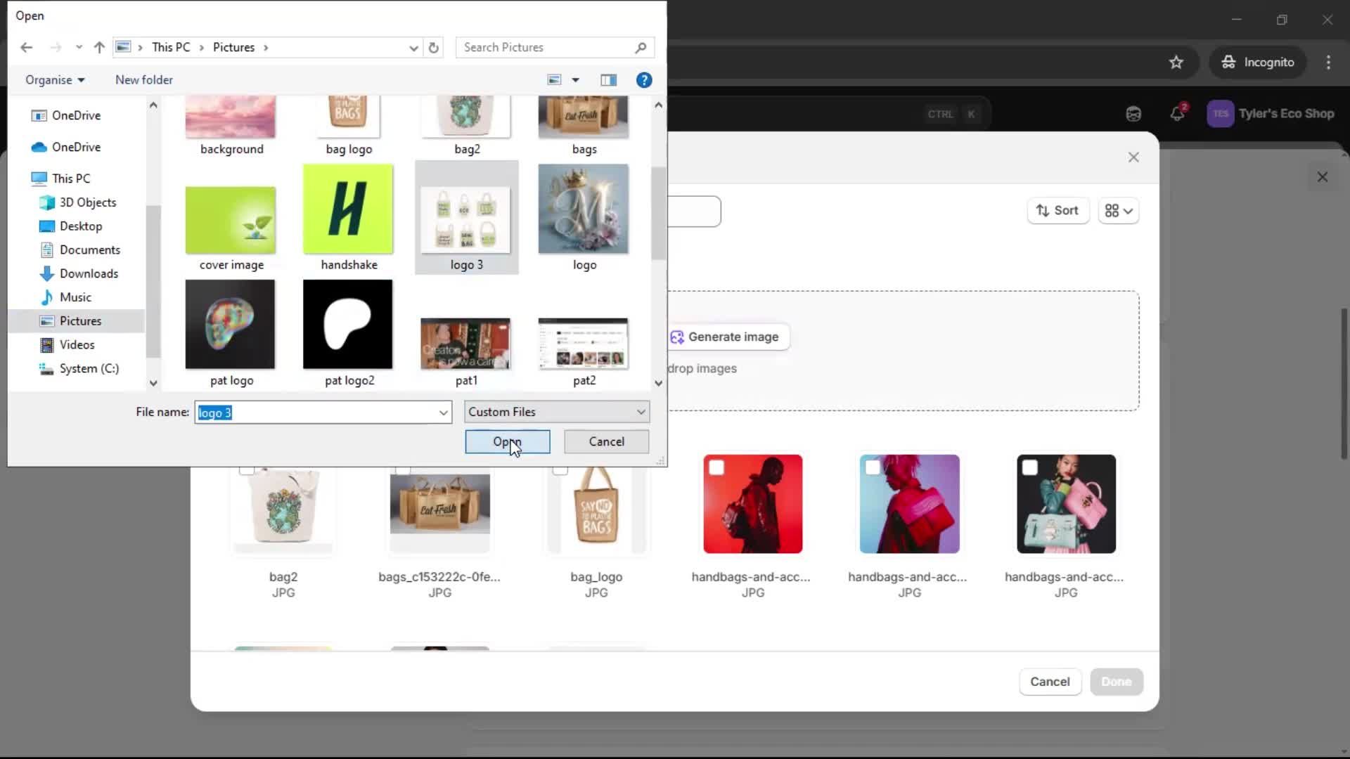 Customization settings screenshot