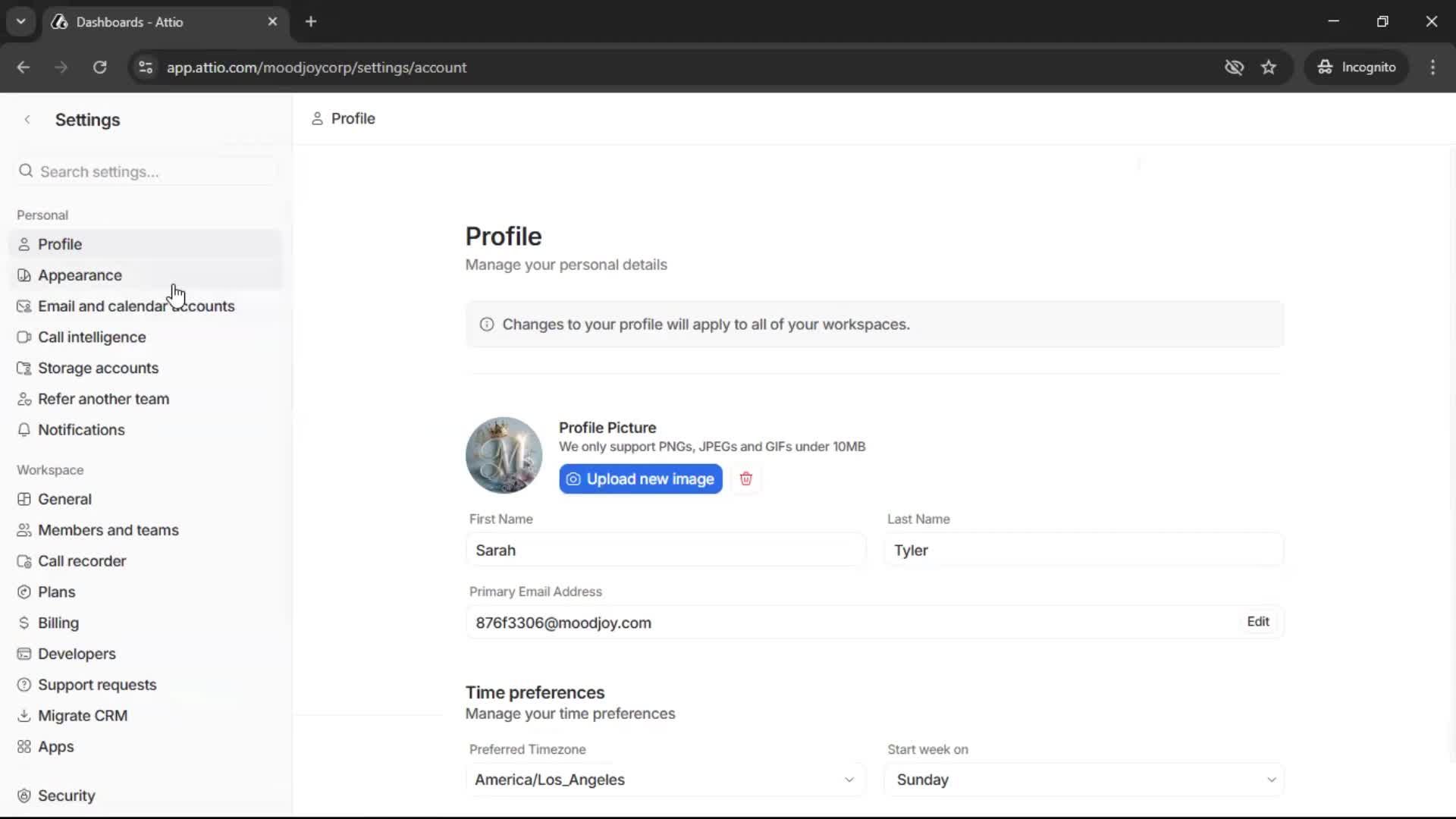 Customizing appearance on Attio video thumbnail