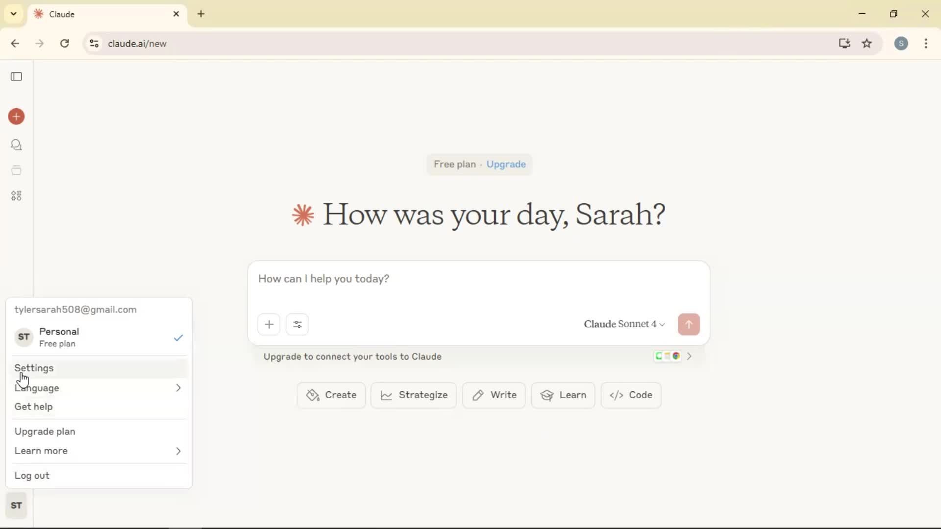 Customizing appearance screenshot